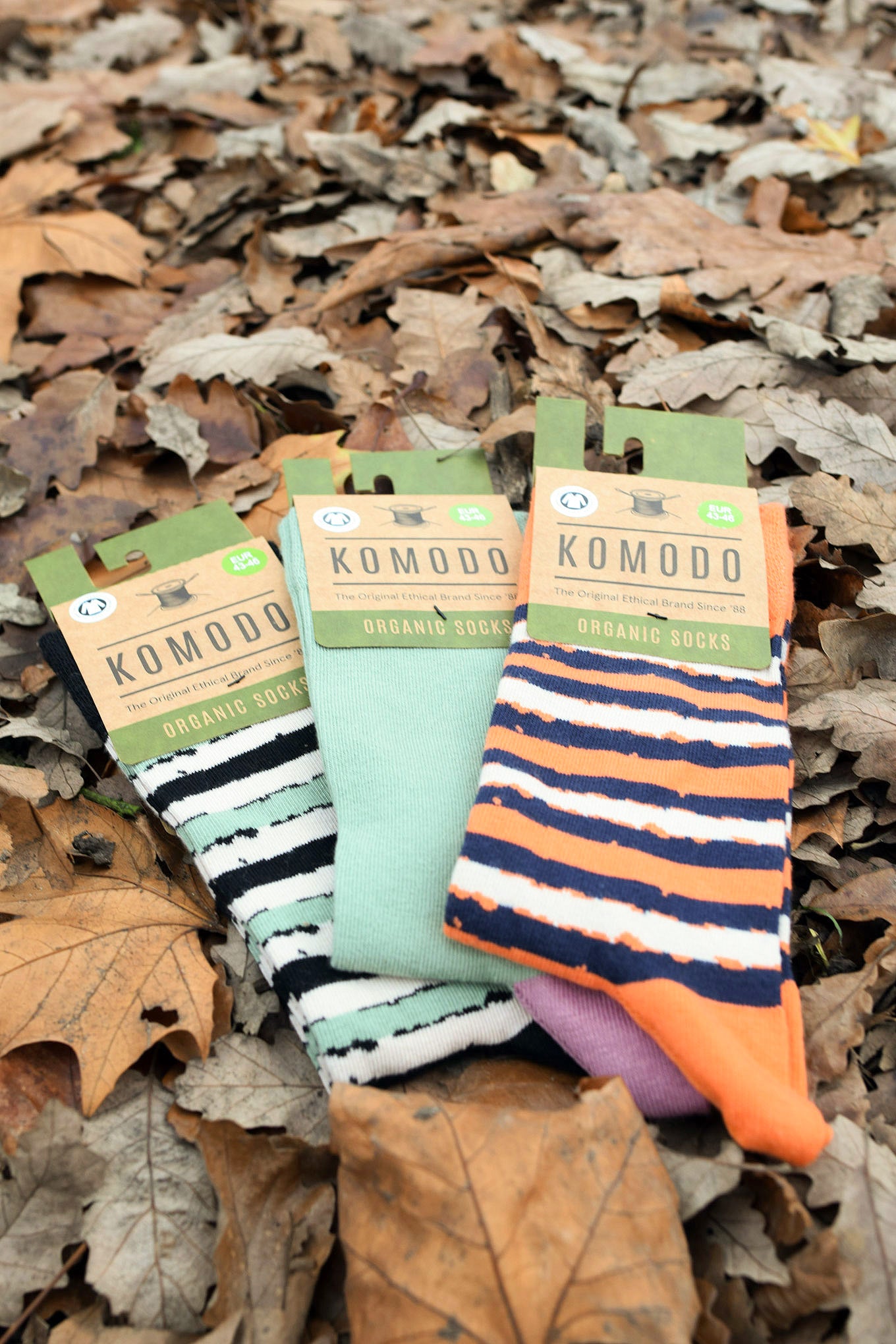 STRIPE Mens Triple Pack - GOTS Organic Cotton Socks