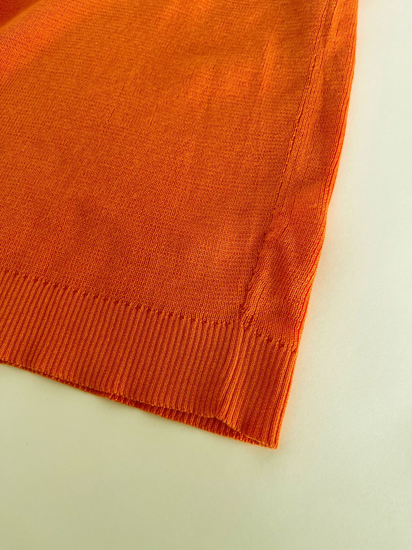 SANDER - Cotton Tencel Vest - Orange