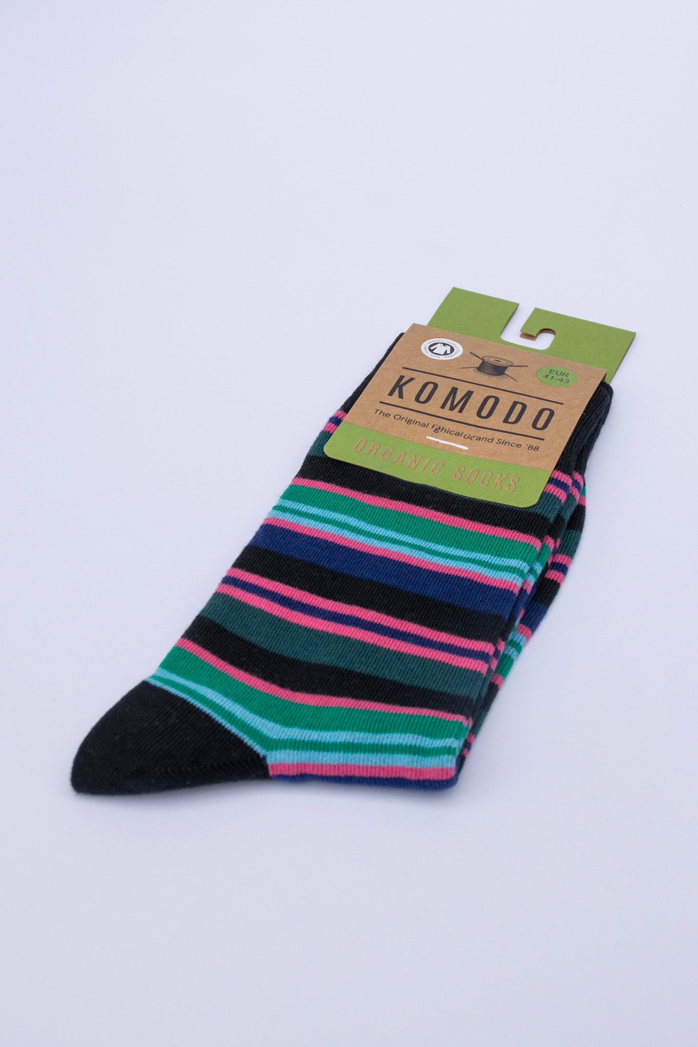 STRIPE - GOTS Organic Cotton Socks Teal