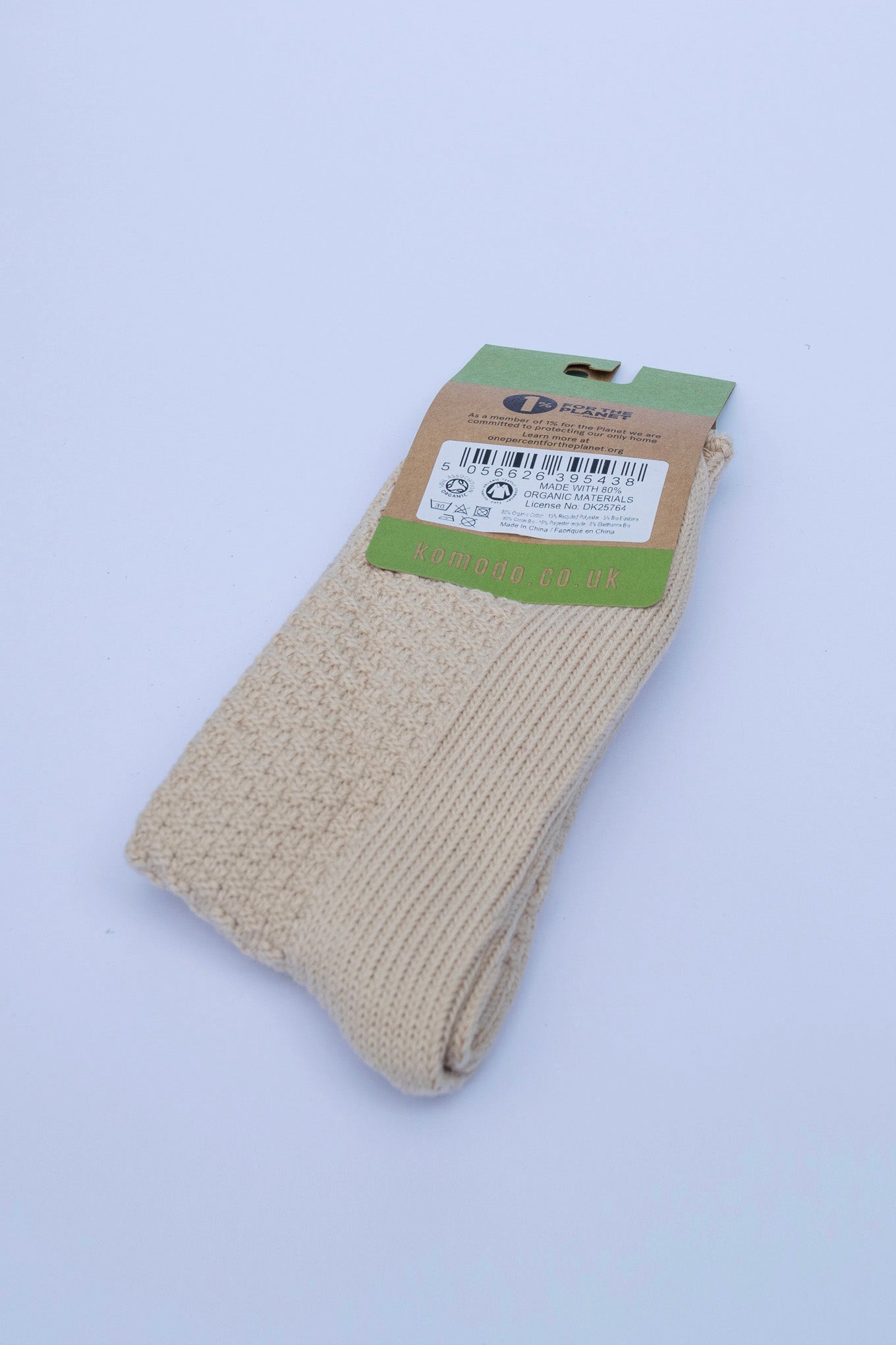 WAFFLE - GOTS Organic Cotton Socks Cappucino