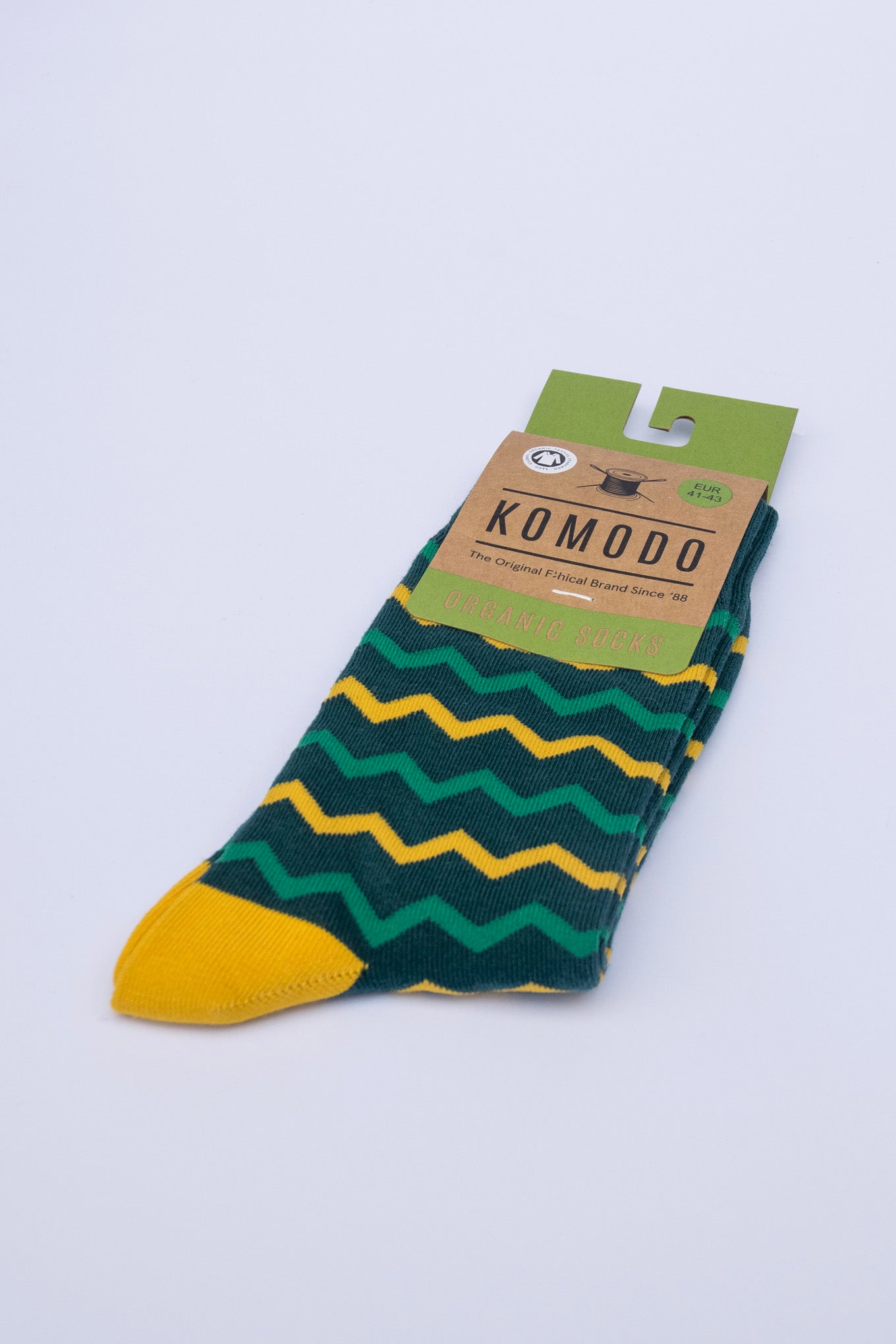 ZIG ZAG - GOTS Organic Cotton Socks Teal