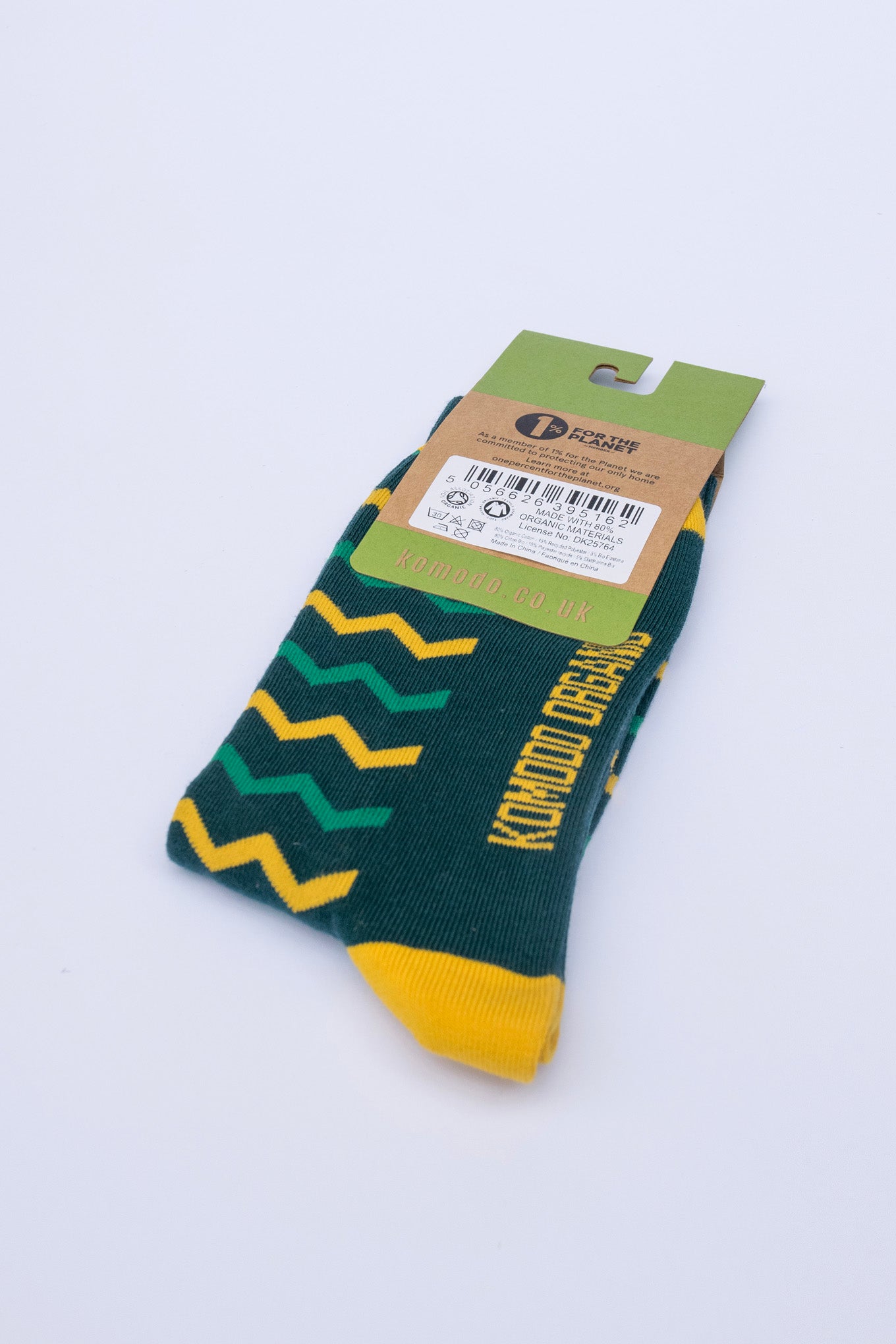 ZIG ZAG - GOTS Organic Cotton Socks Teal
