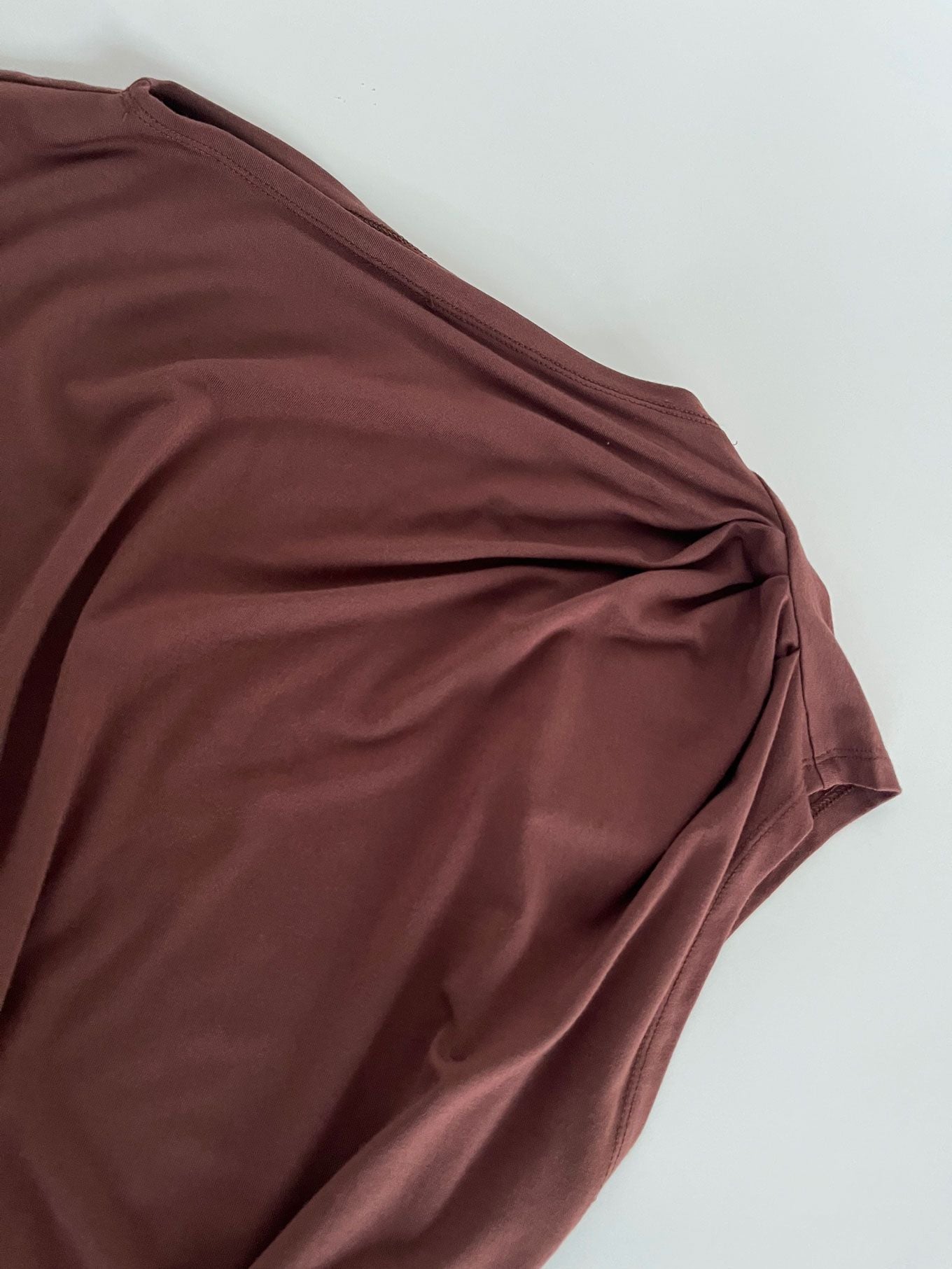 CATE - Modal Jersey Top - Chocolate