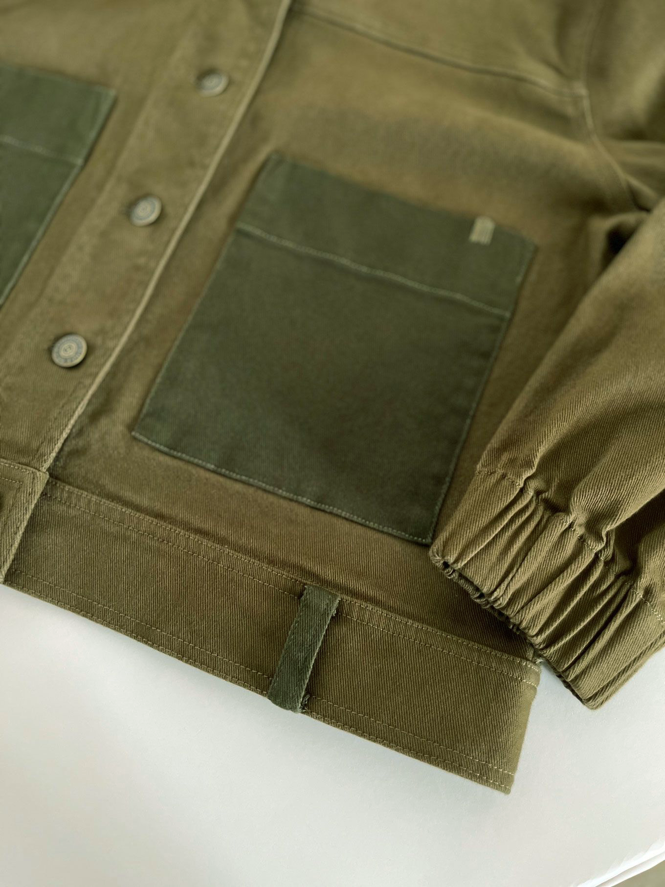 RUFFLE - Organic Cotton Jacket - Dark Green