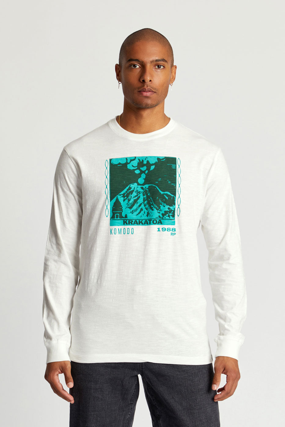 HAKON VOLCANO - Organic Cotton Tee Off White