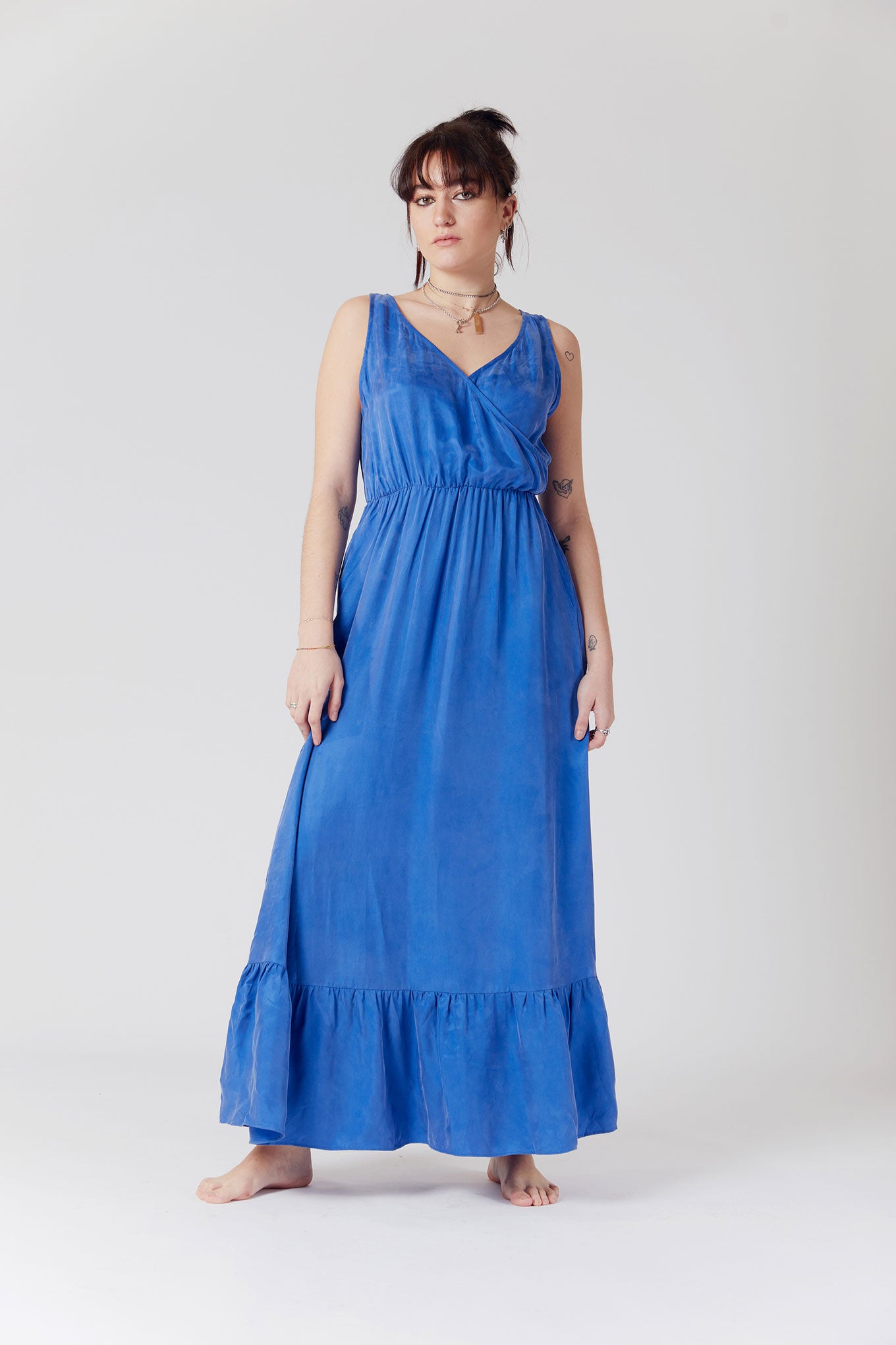 Dress - WHIRLYGIG Cupro Dress Blue