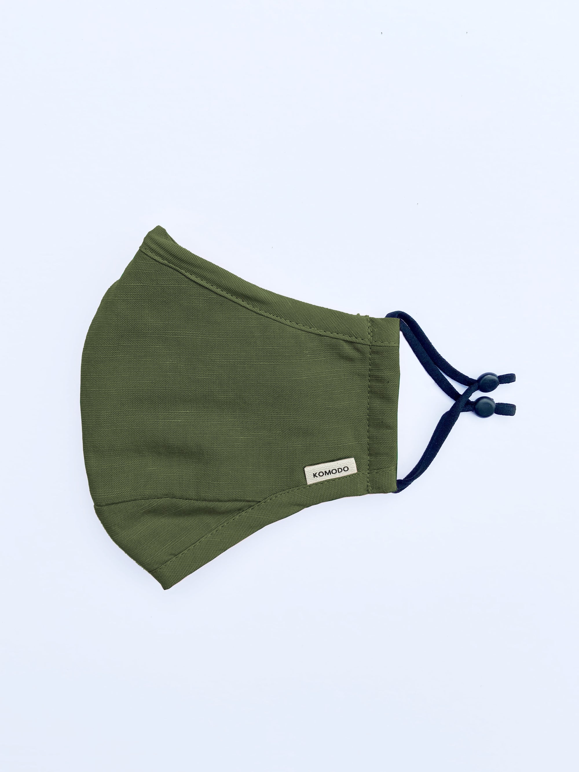 Face Mask - REUSABLE FABRIC FACE MASK - OLIVE