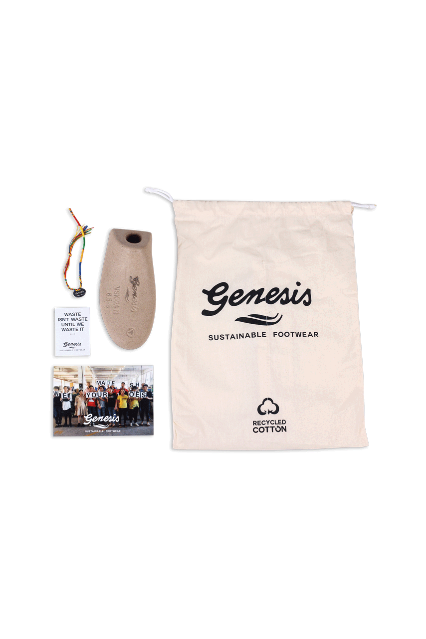 Shoes - G-SOLEY Cornwaste Eco Trainer By GENESIS - White
