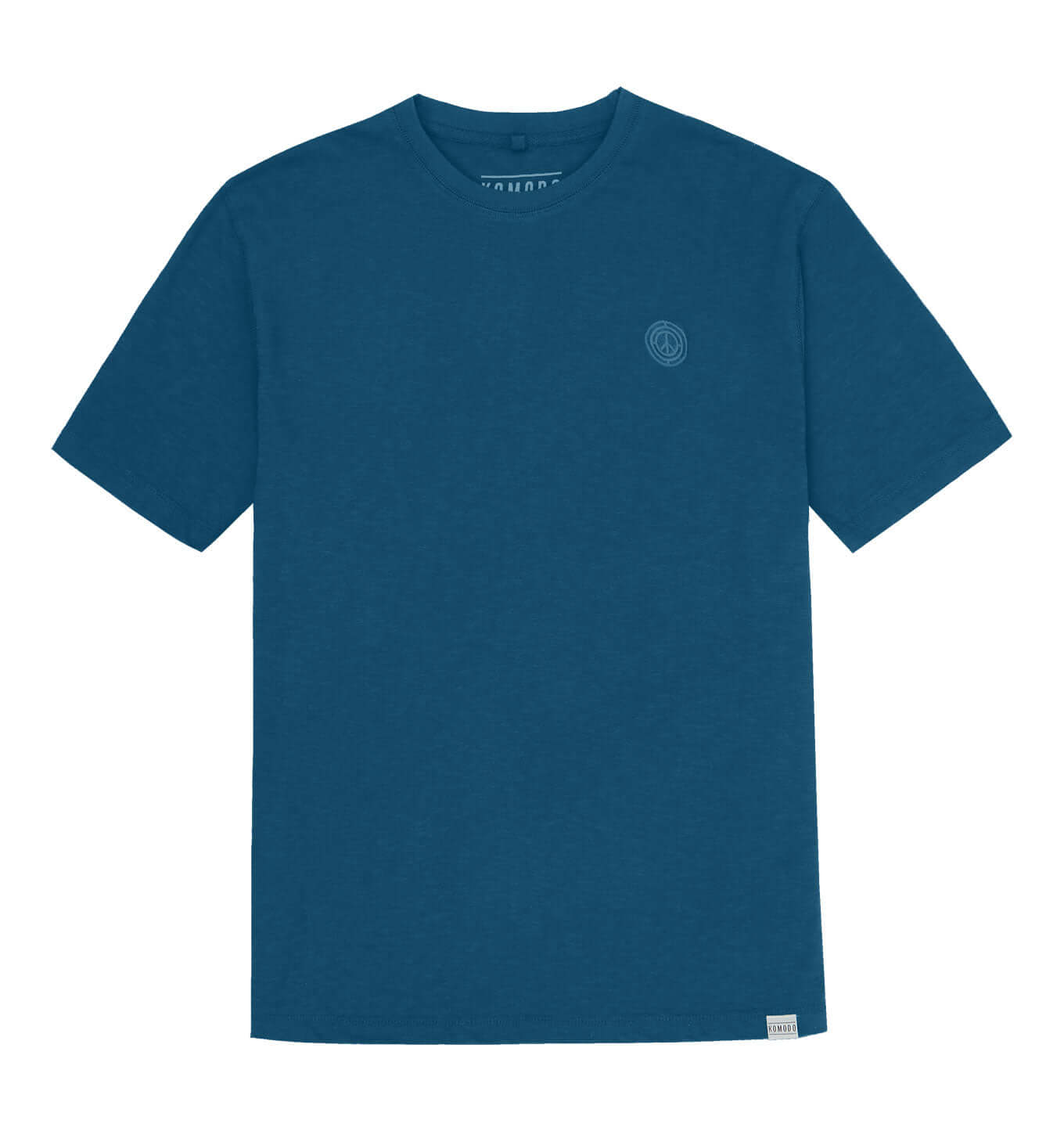T-shirt - KIN - GOTS Organic Cotton Tee Teal Blue