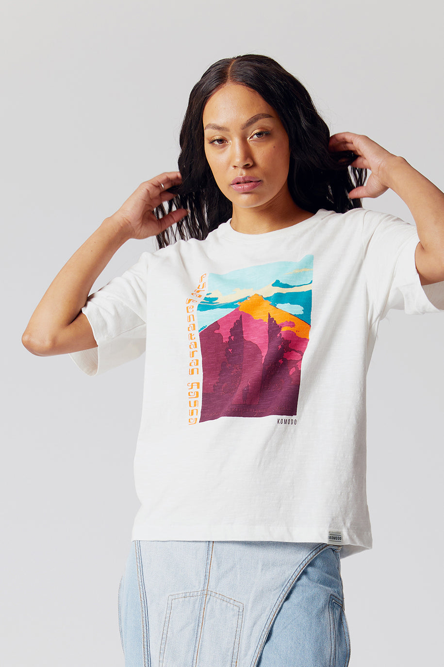 Top - TEMPLE - GOTS Organic Cotton Tee Off-White