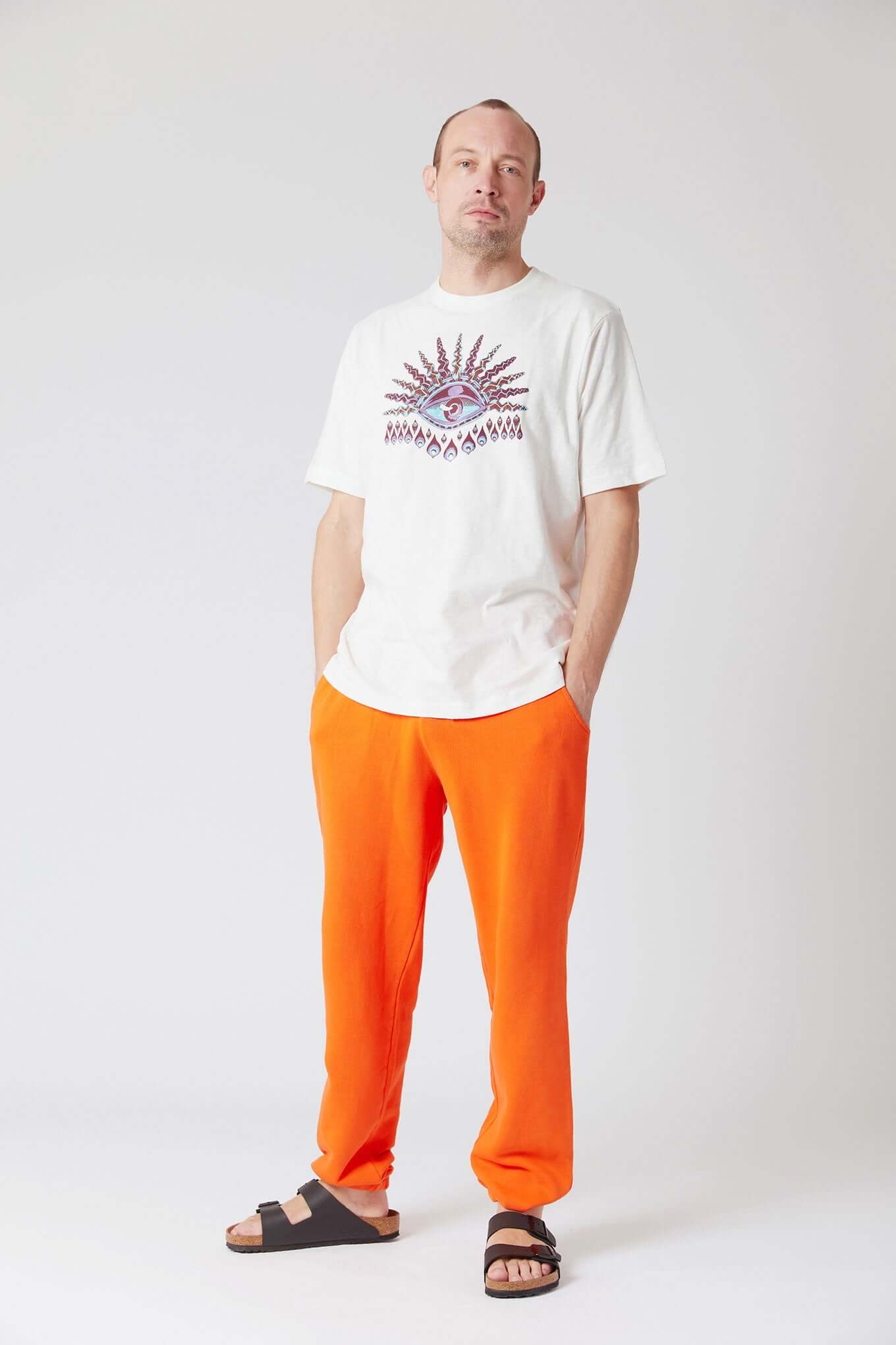 Trousers - ADAM Men's - GOTS Organic Cotton Traksuit Orange