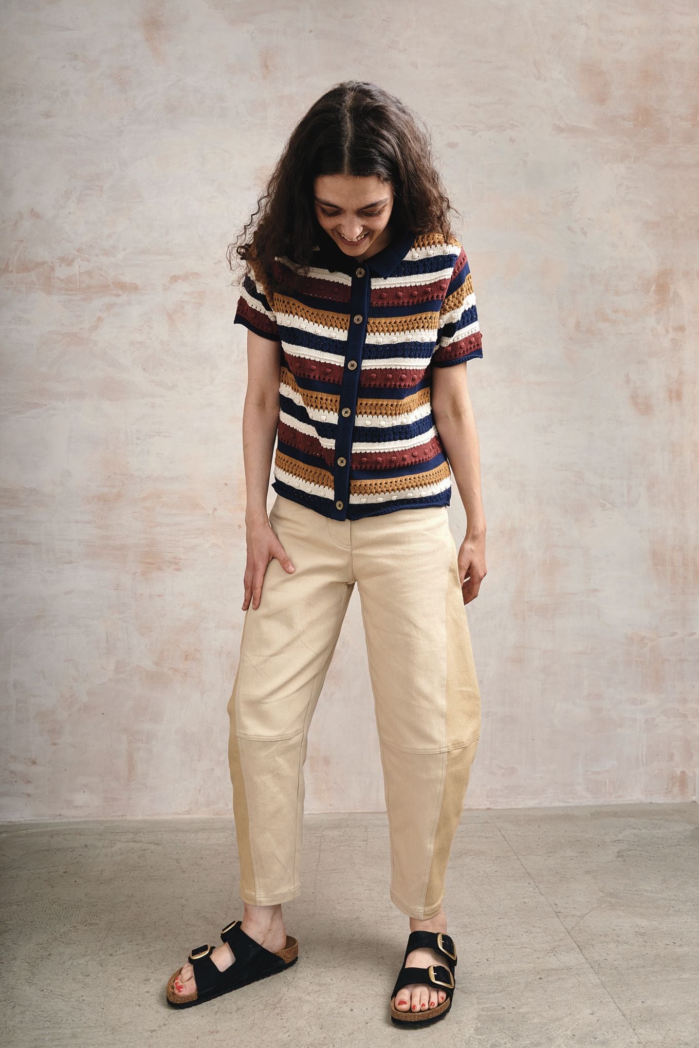 CLARA - Organic Cotton Cardigan - Multi