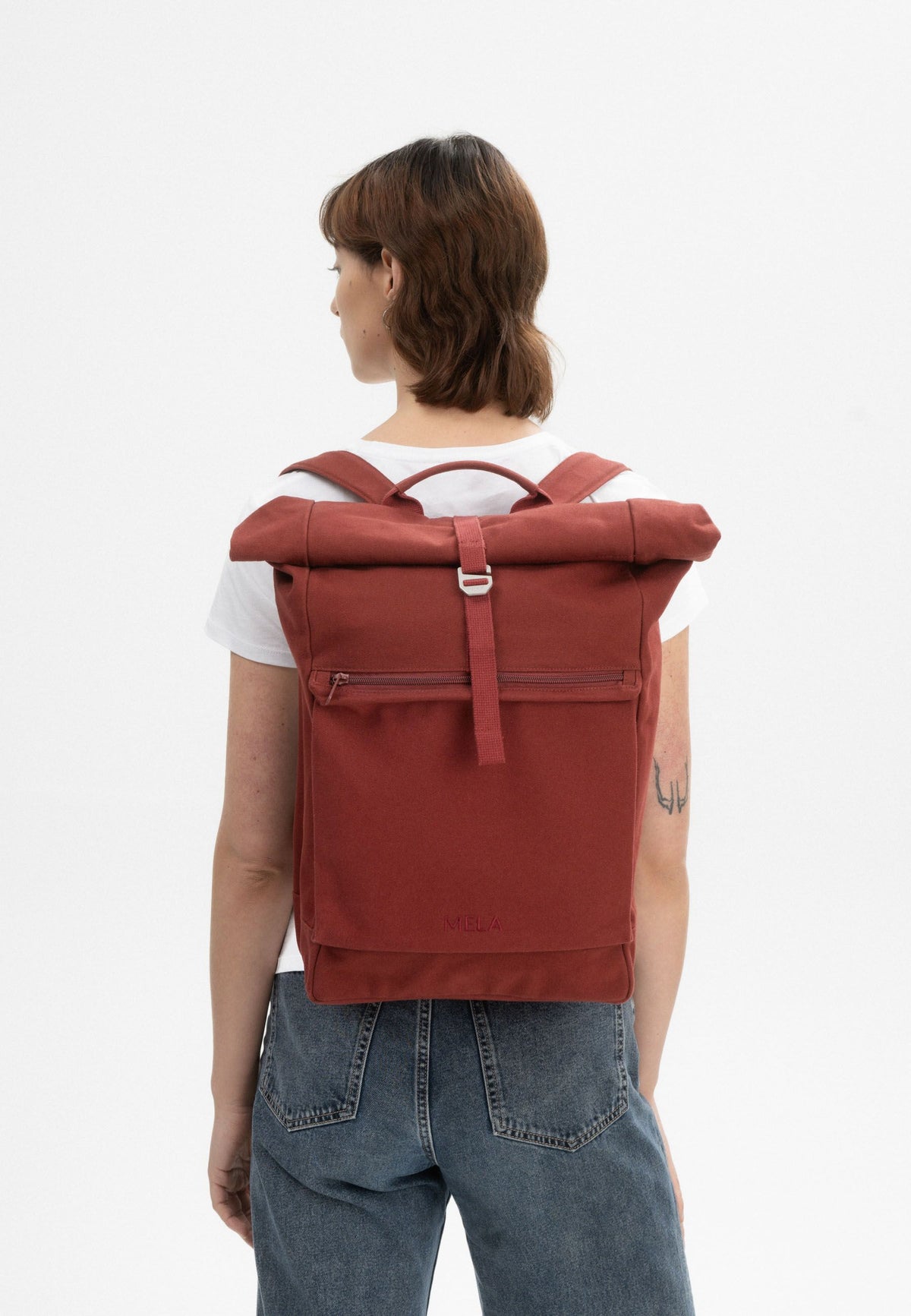 AMAR Backpack by MELA - Burgundy Red