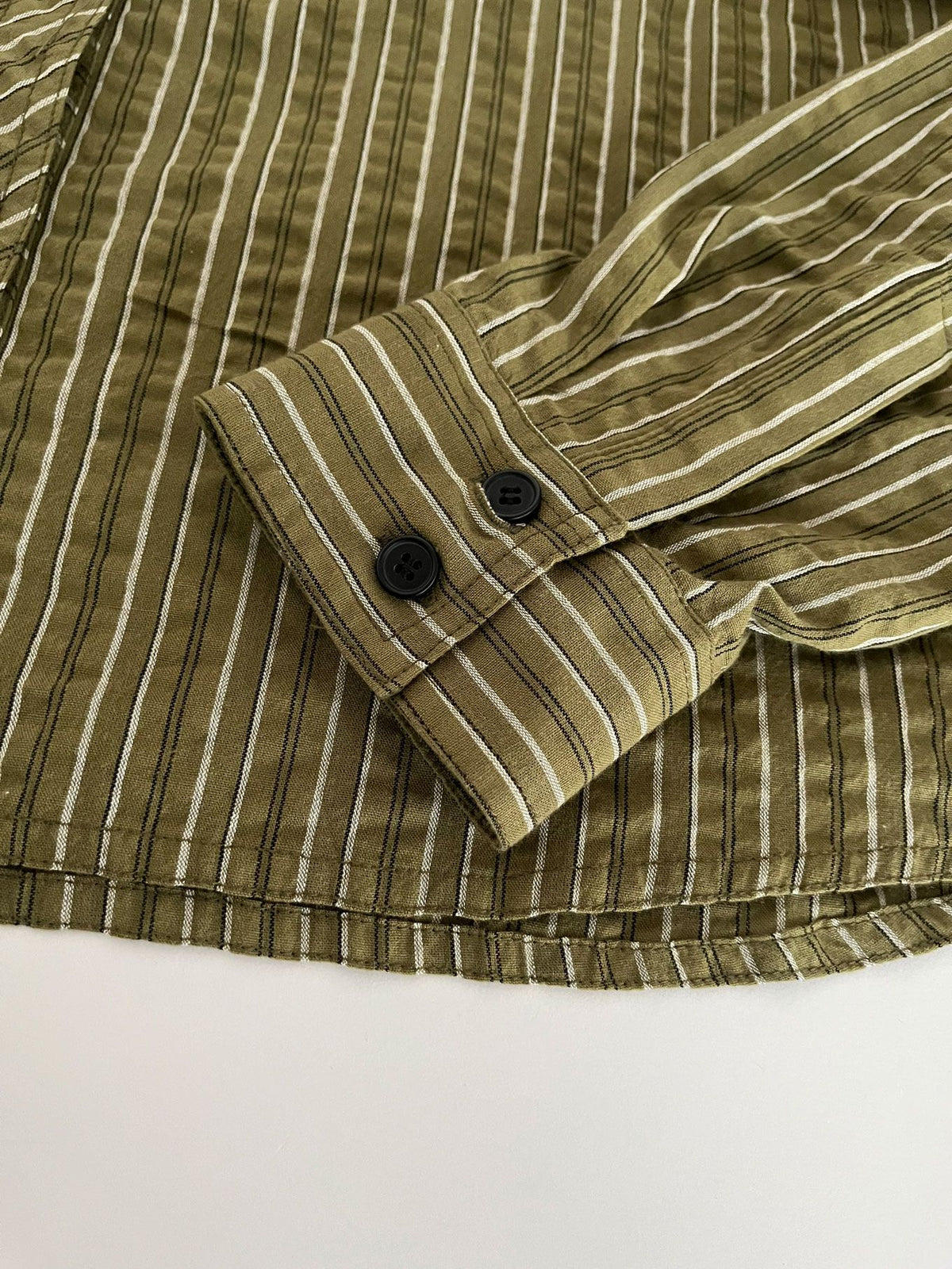 RIO - Organic Cotton Shirt - Green Stripe