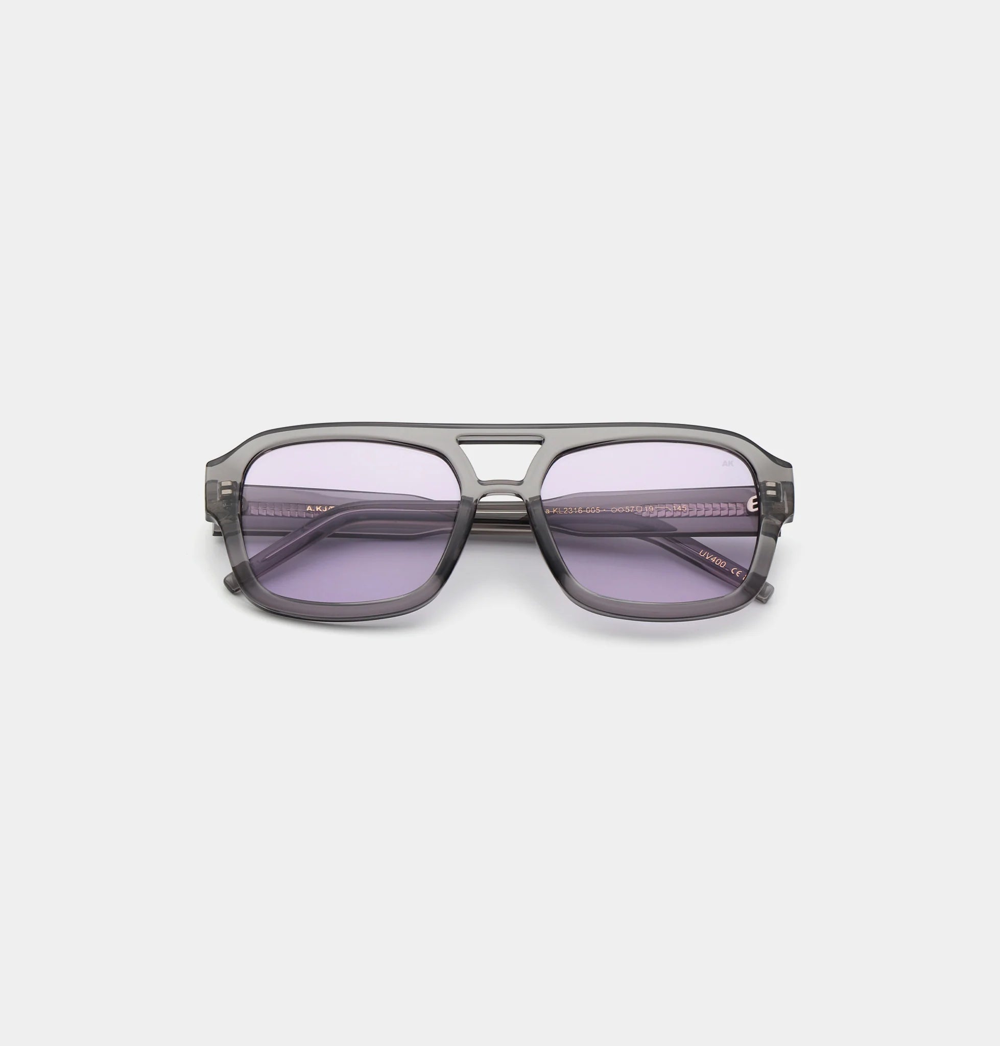 KAYA - Grey Transparent Sunglasses by A.Kjaerbede