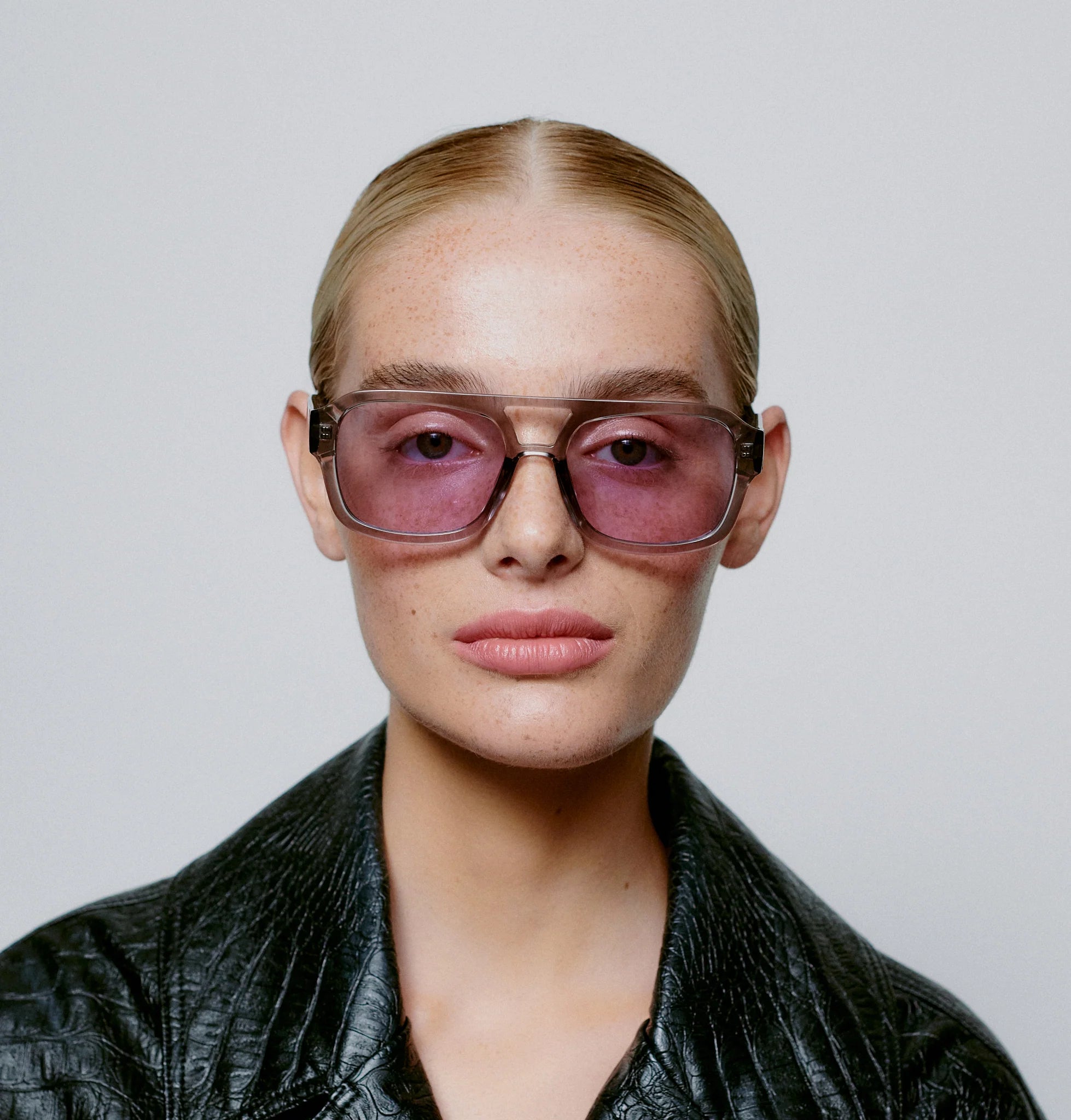 KAYA - Grey Transparent Sunglasses by A.Kjaerbede