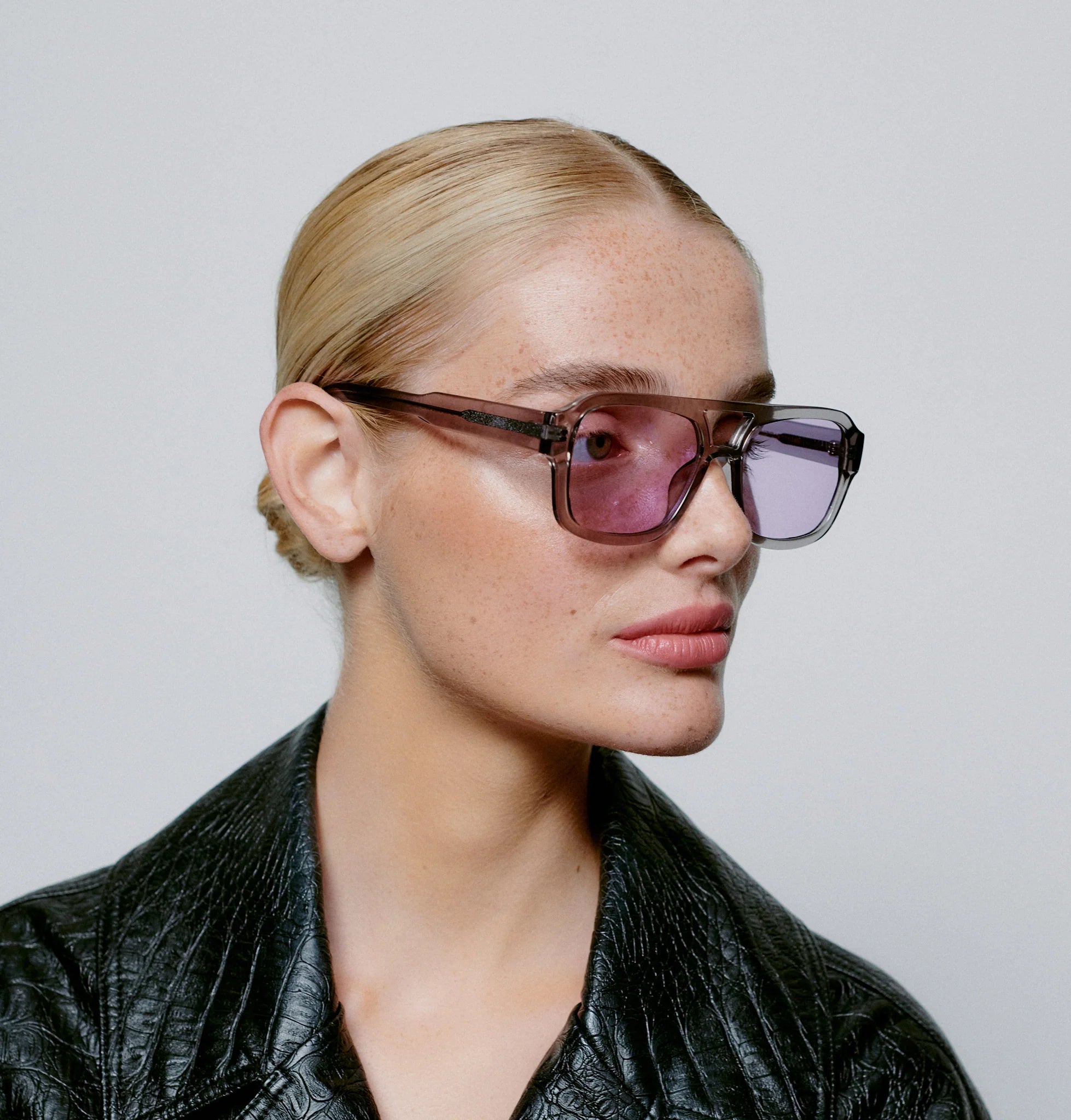 KAYA - Grey Transparent Sunglasses by A.Kjaerbede