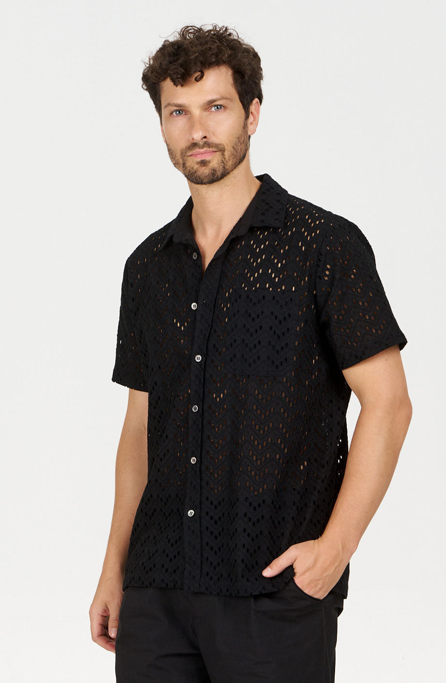 ALINO Organic Cotton Shirt - Black