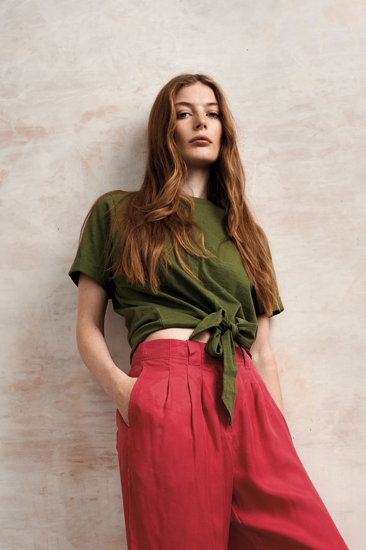 ANISA - Organic Cotton Top - Green