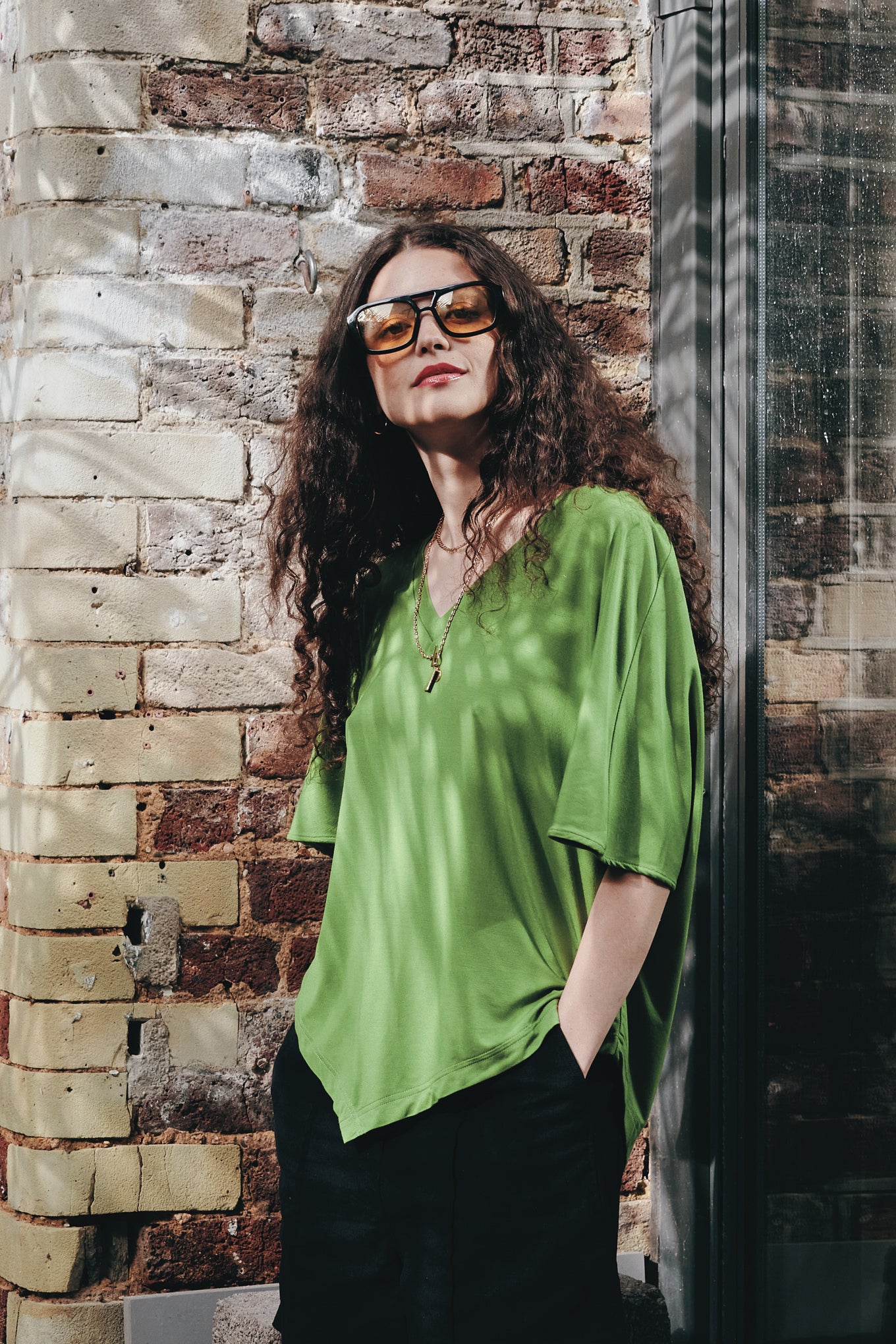 ARIA - Modal Jersey Top - Green