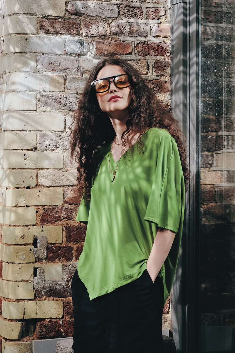 ARIA - Modal Jersey Top - Green