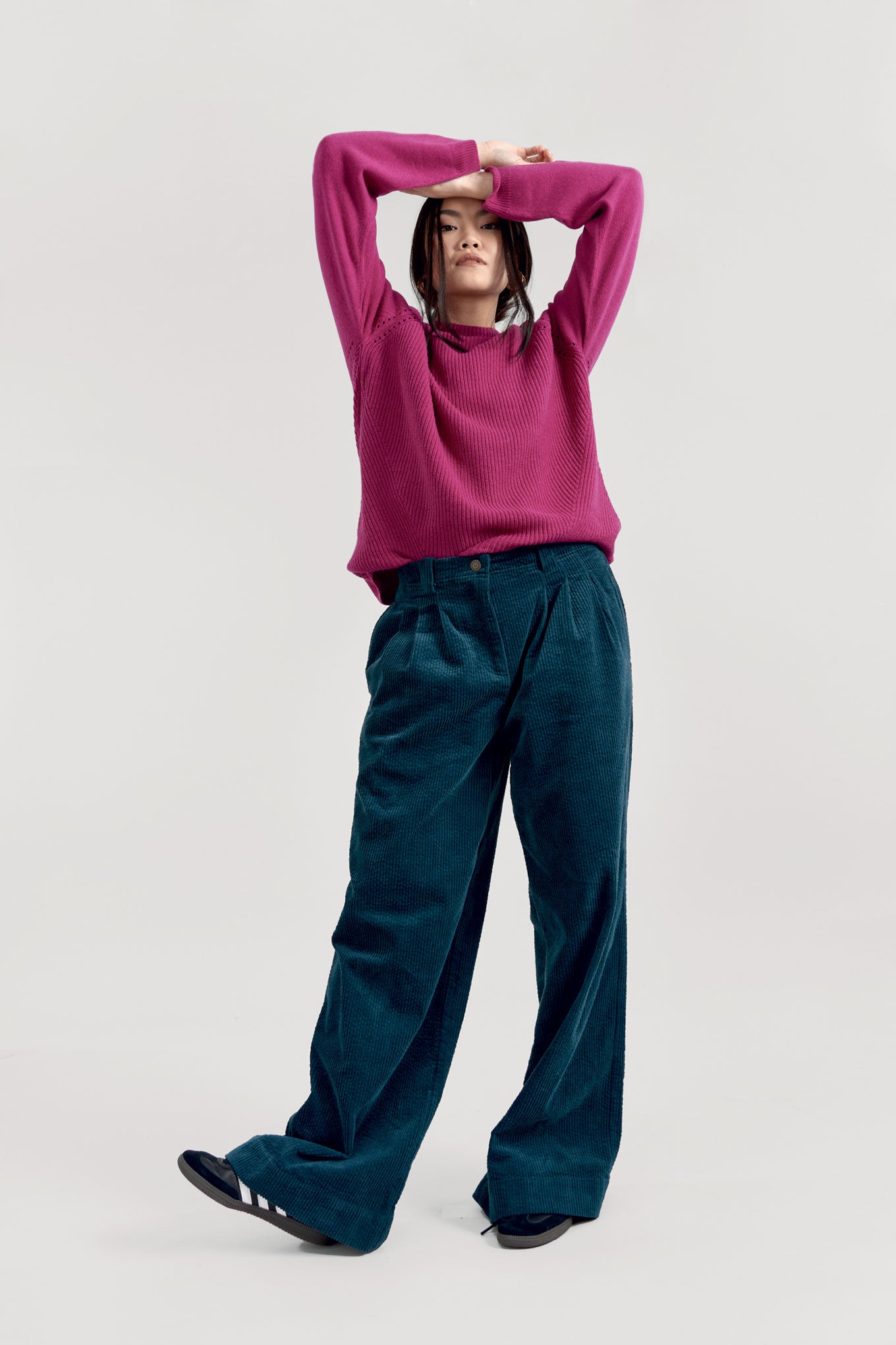 ATLANTA Wool Blend Jumper - Fuschia