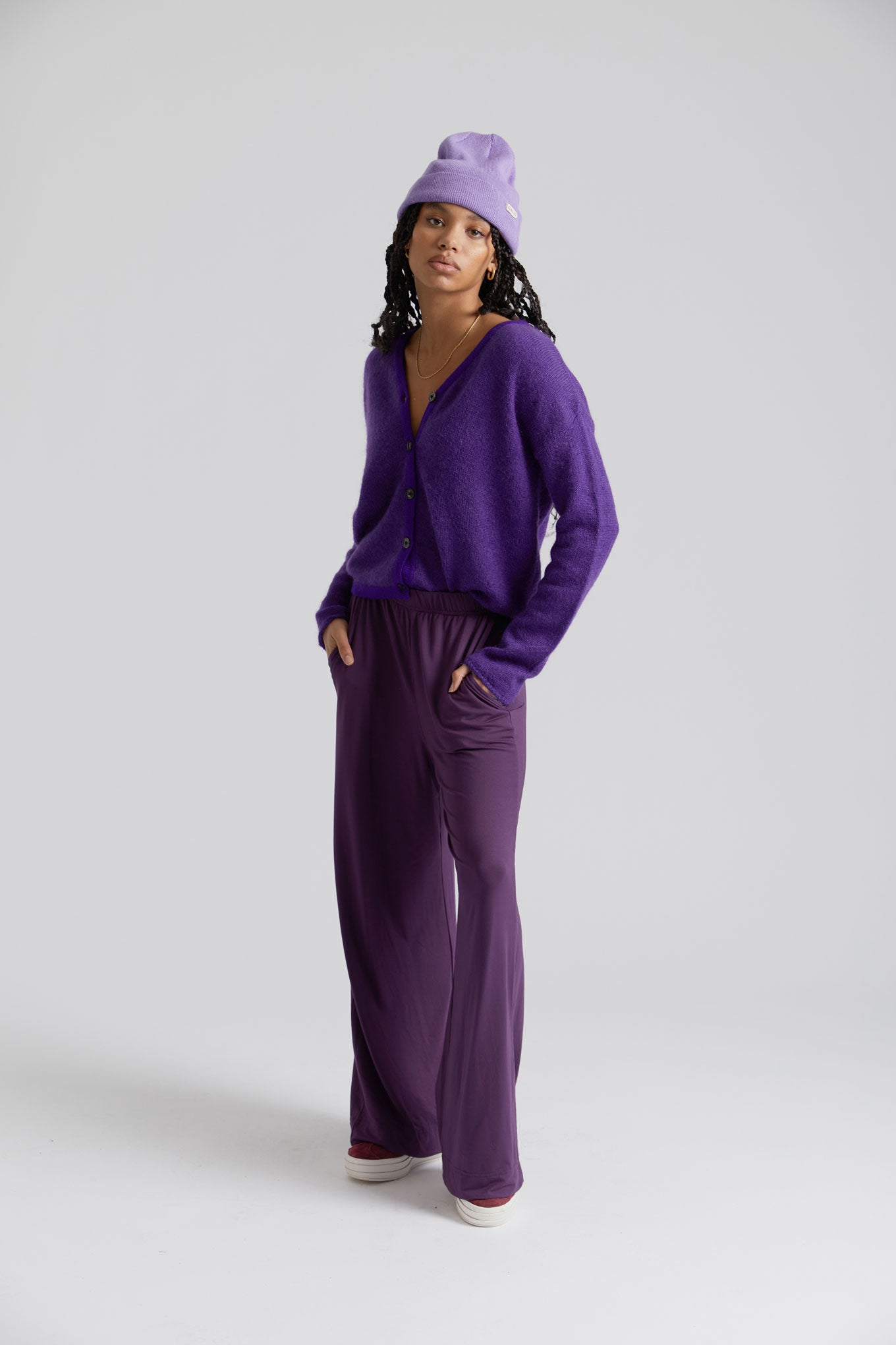 BINITA - Modal Jersey Trouser Mauve