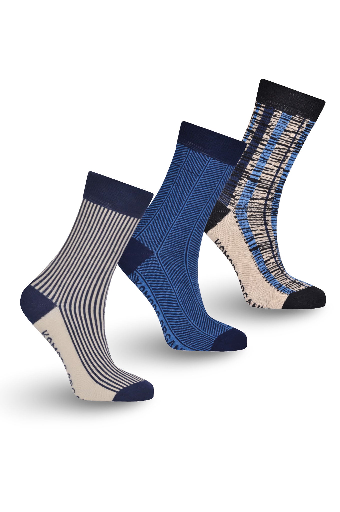 BLUES Box Set (x3 pairs) - Organic Cotton Socks