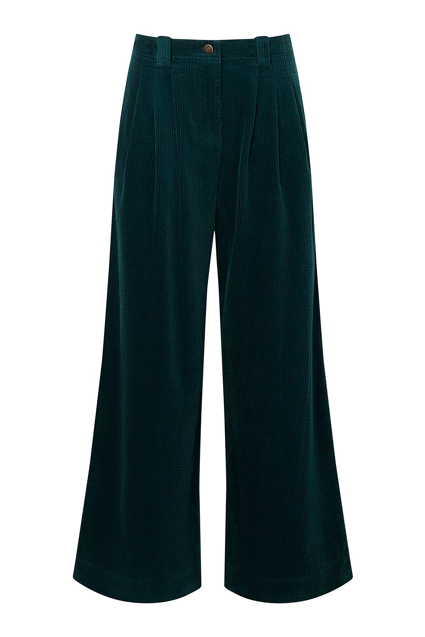 LOLA Organic Cotton Corduroy Trouser - Marine Green
