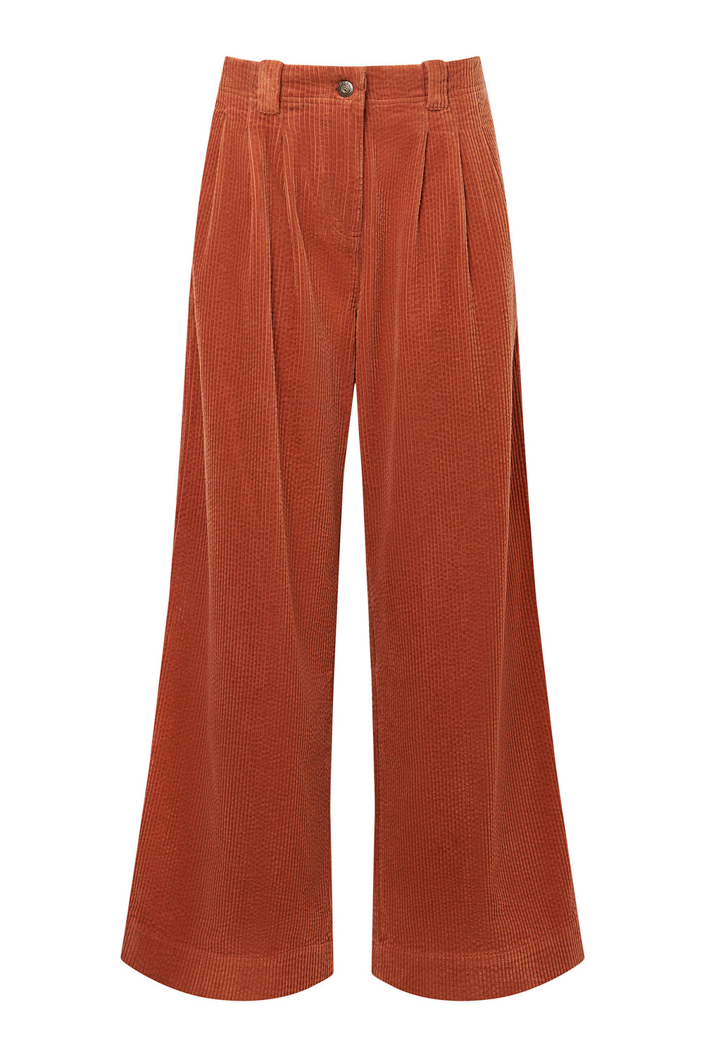 Organic Merino Fleece Trousers - Saffron main image 1