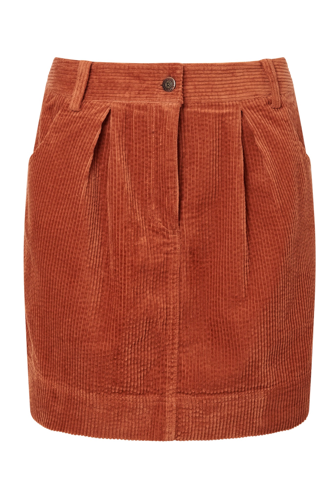 ITSUKI Organic Cotton Corduroy Skirt - Ginger