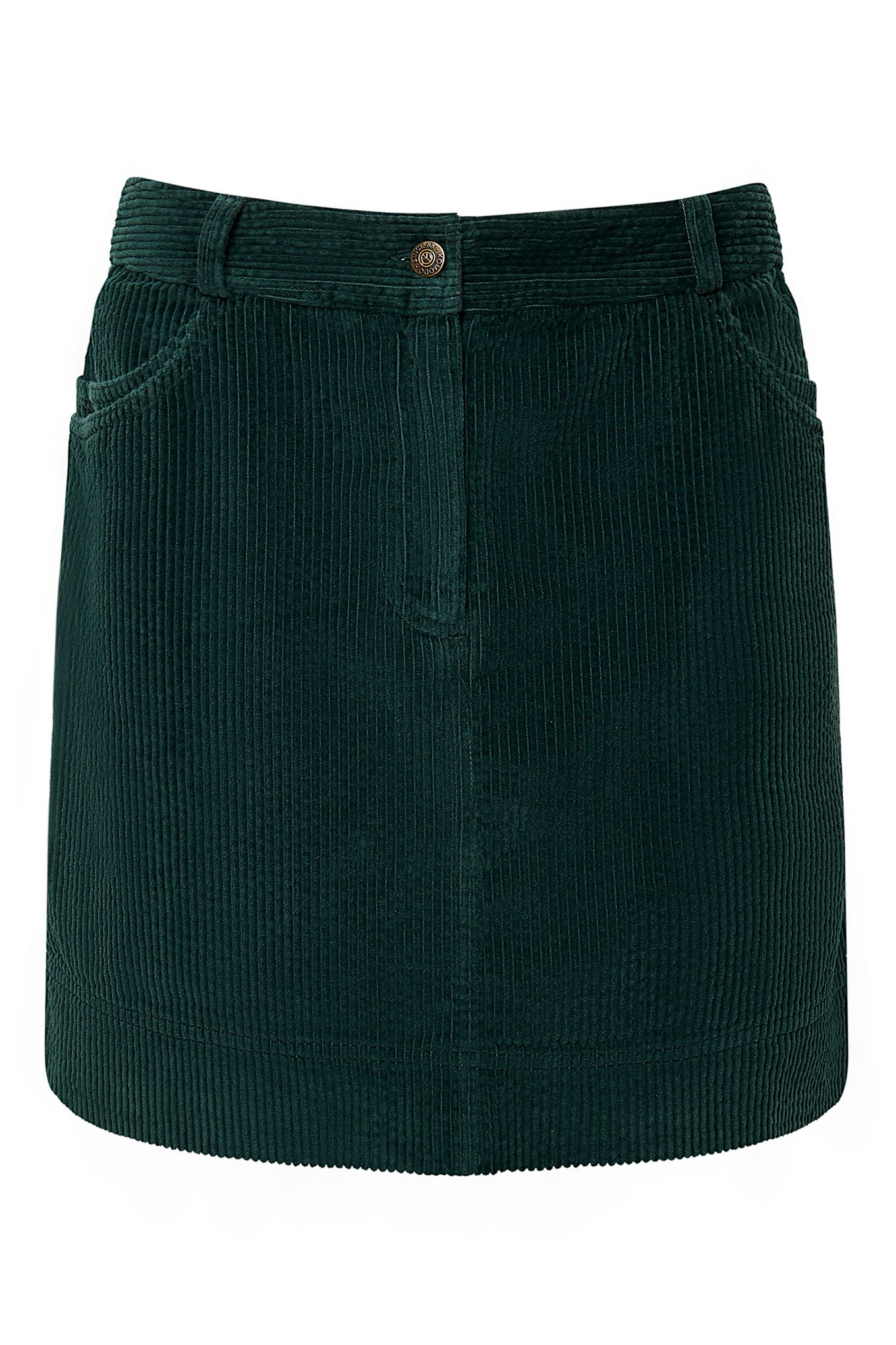 LEONI - Organic Cotton Cord Miniskirt Soft Ivy