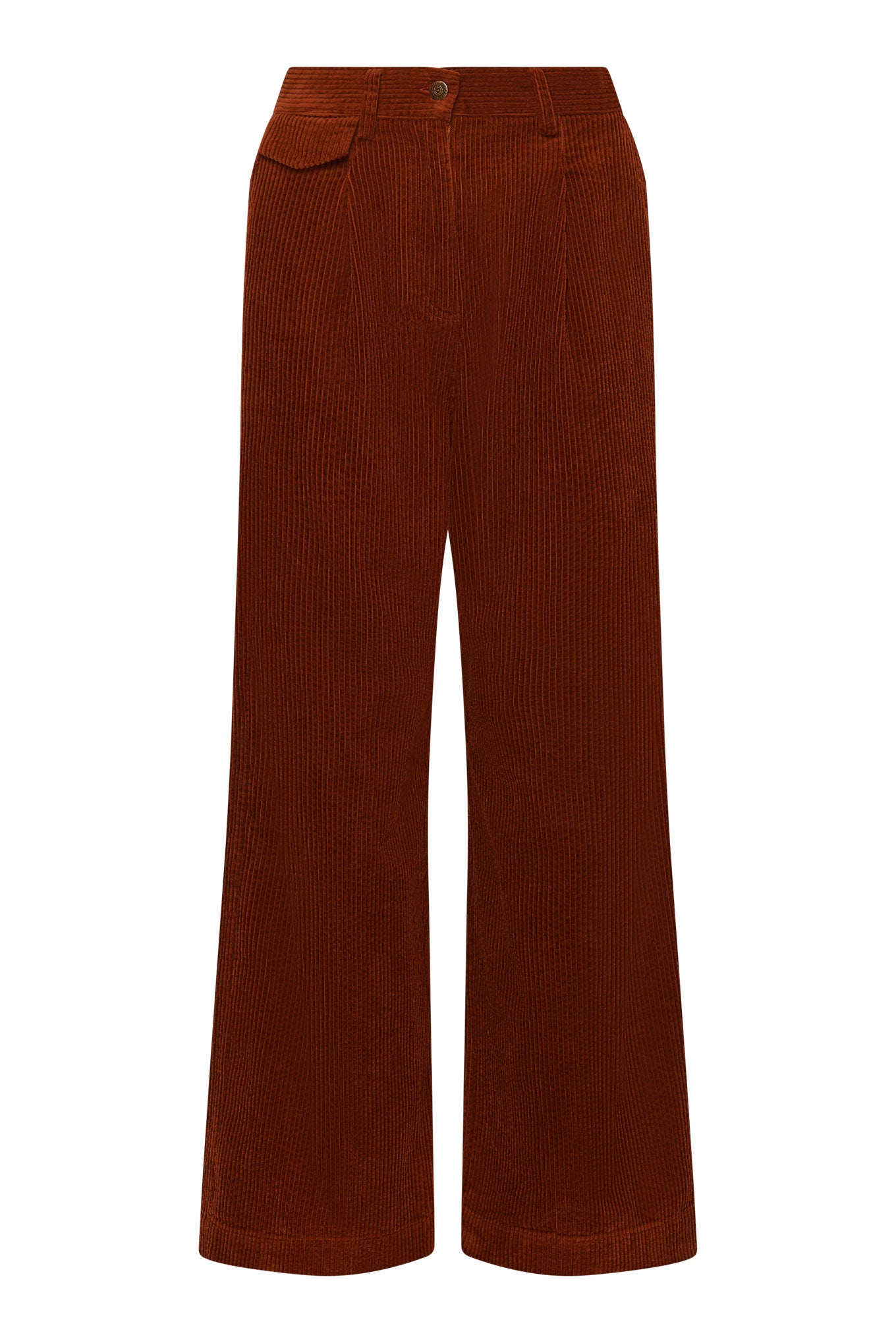 TIGER - Organic Cotton Jumbo Cord Trouser Chesnut Brown