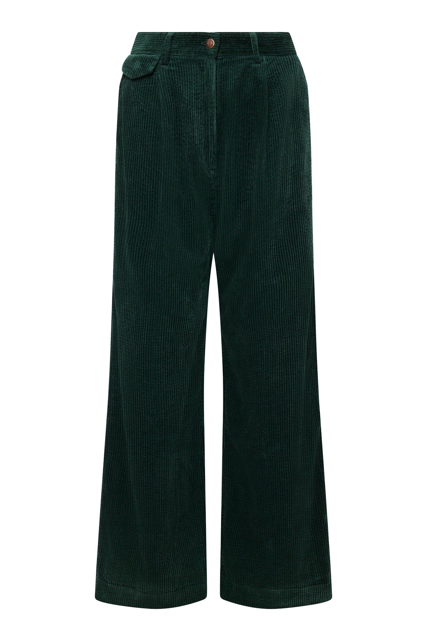 TIGER - Organic Cotton Jumbo Cord Trouser Soft Ivy