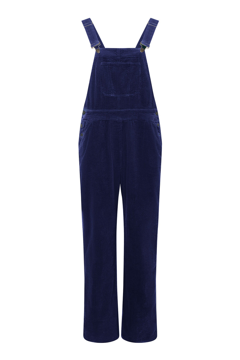 LENI Organic Cotton Cord Dungaree - Navy