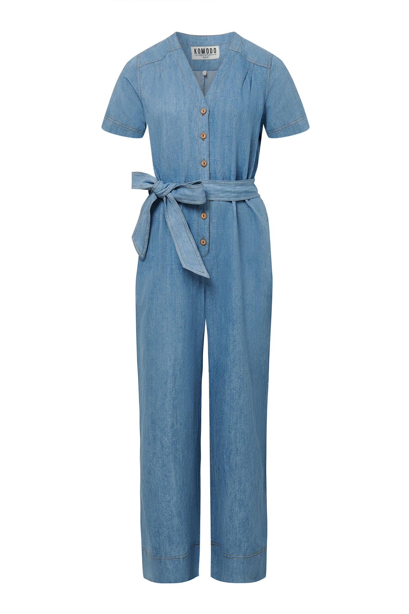 ELOUISE - Organic Cotton Jumpsuit Light Wash