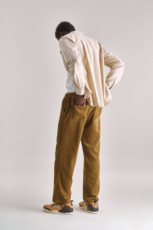 LUKE Organic Cotton Cord Trouser - Olive