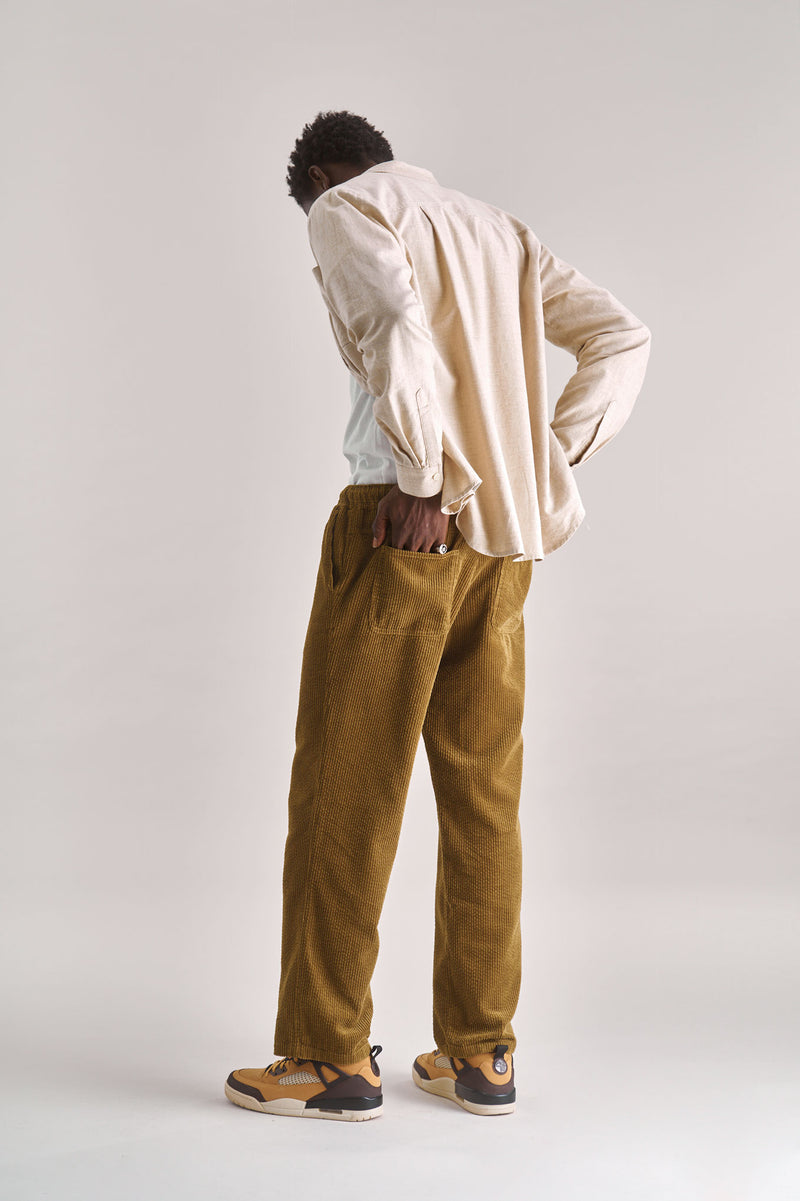 LUKE Organic Cotton Cord Trouser - Olive