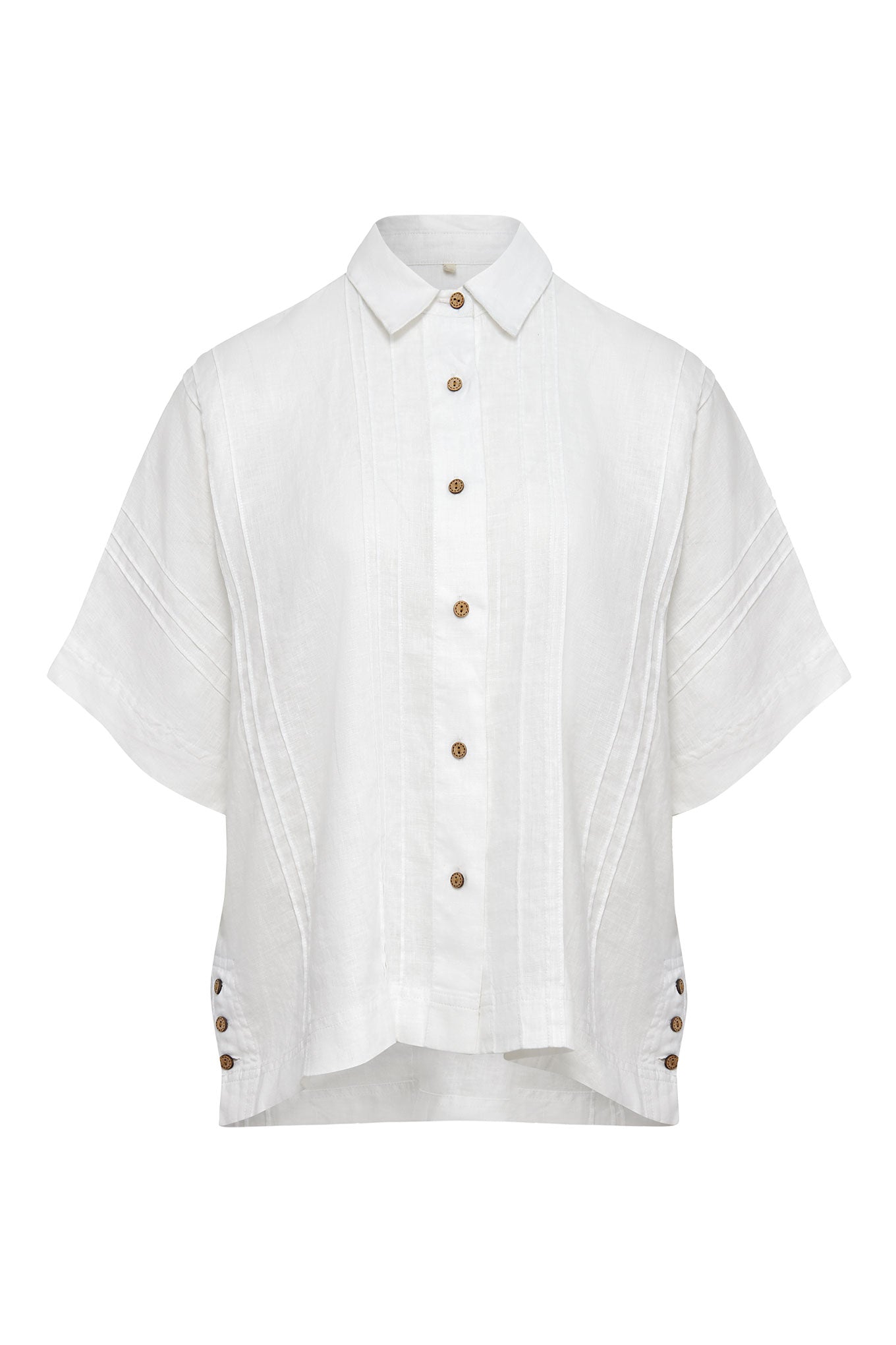 KIMONO Organic Linen Shirt - Off White