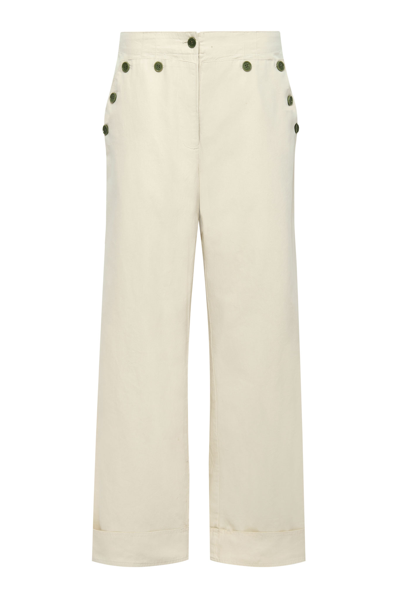 TANSY - Organic Cotton Trousers Putty