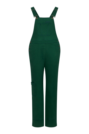 LENI - Cotton Dungarees Forset Green