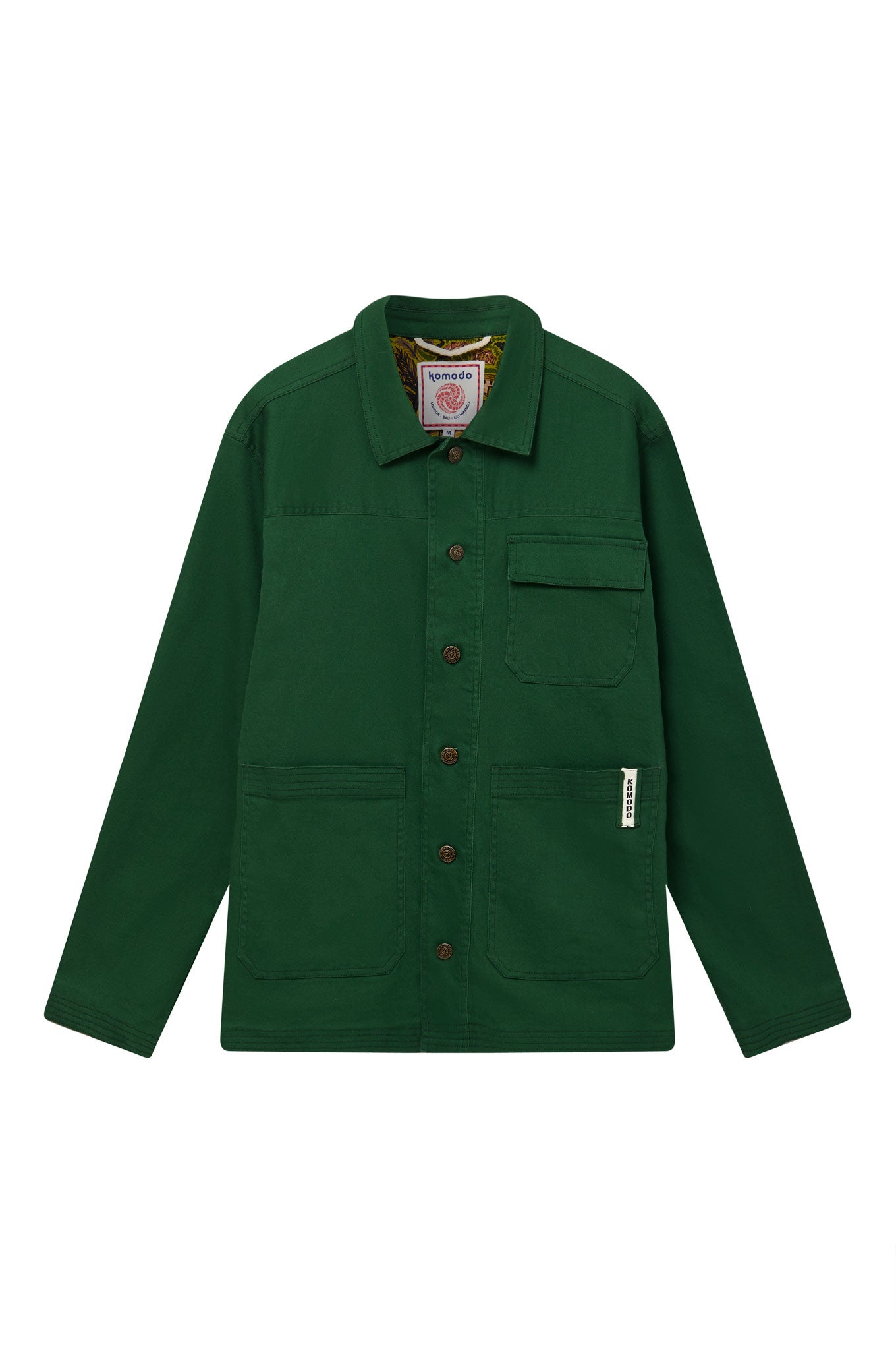 LANDON - Organic Cotton Jacket Forest Green