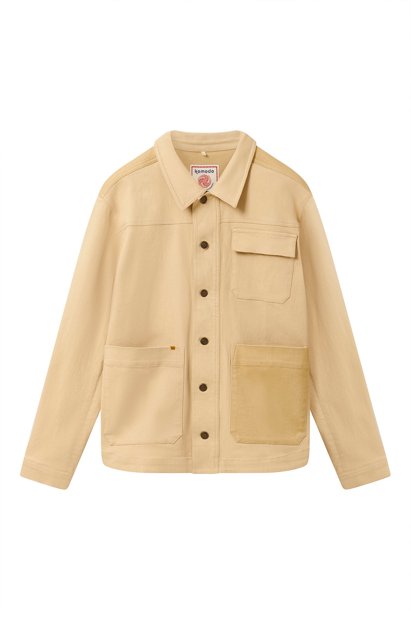 CHRISTOPHE - Organic Cotton Jacket- Sand patch