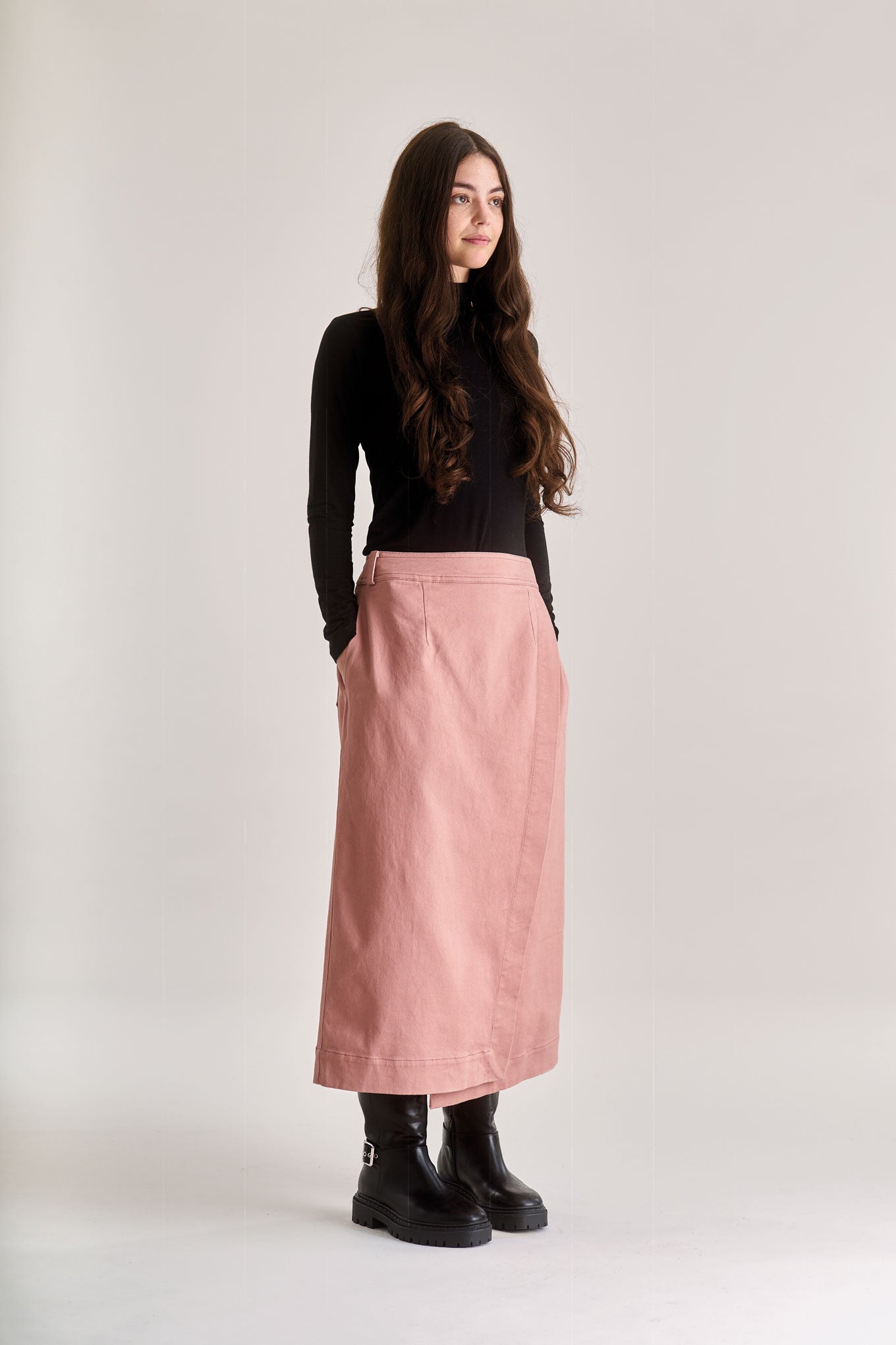 SANTO Organic Cotton Skirt - Dusty Pink