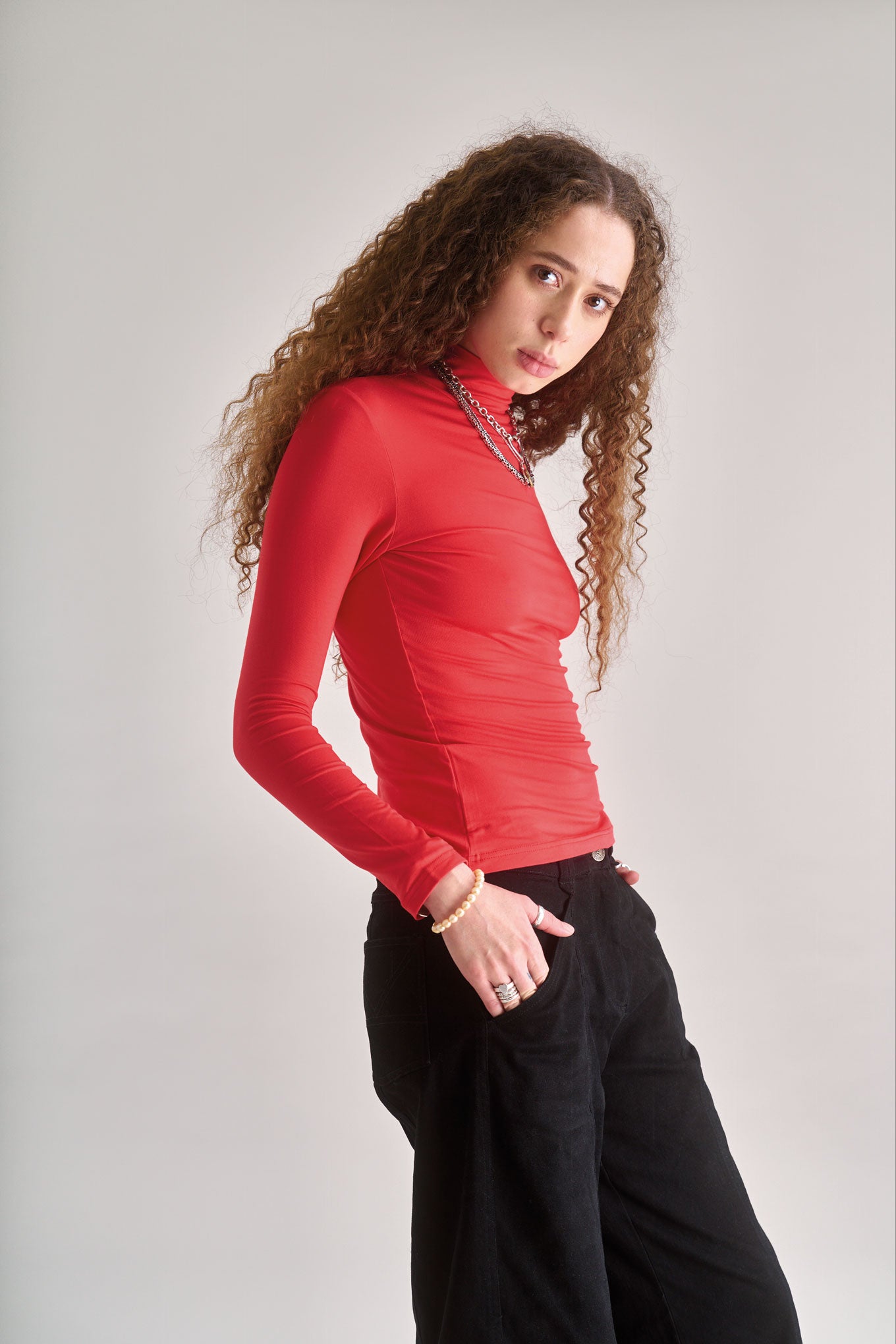 SKINILLA Modal Top - Red