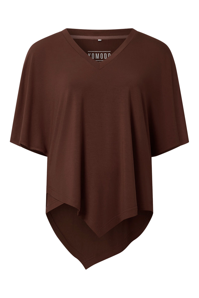 ARIA - Modal Jersey Top - Chocolate