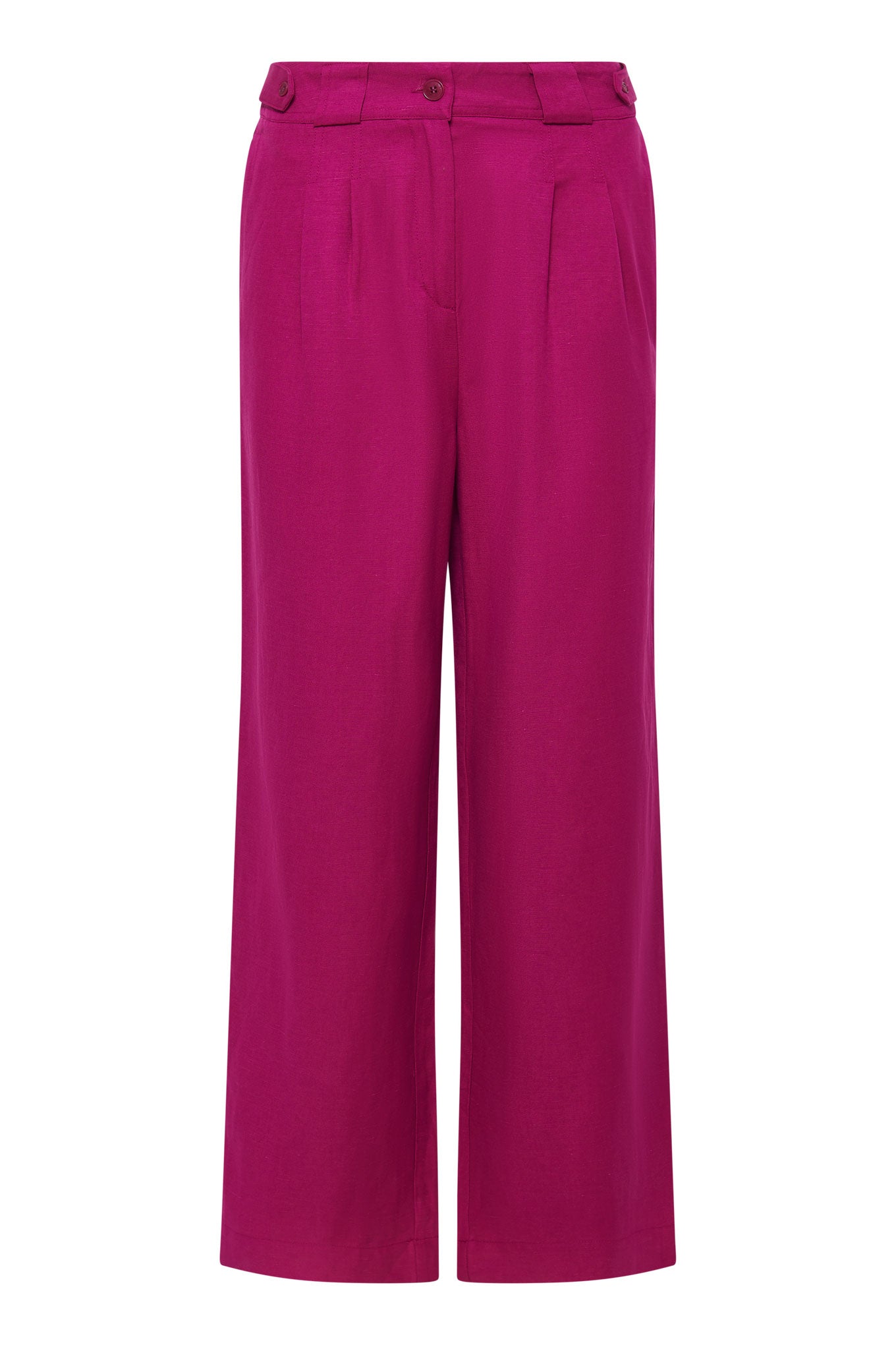 MIRA - Tencel Linen Trouser Fuschia Pink