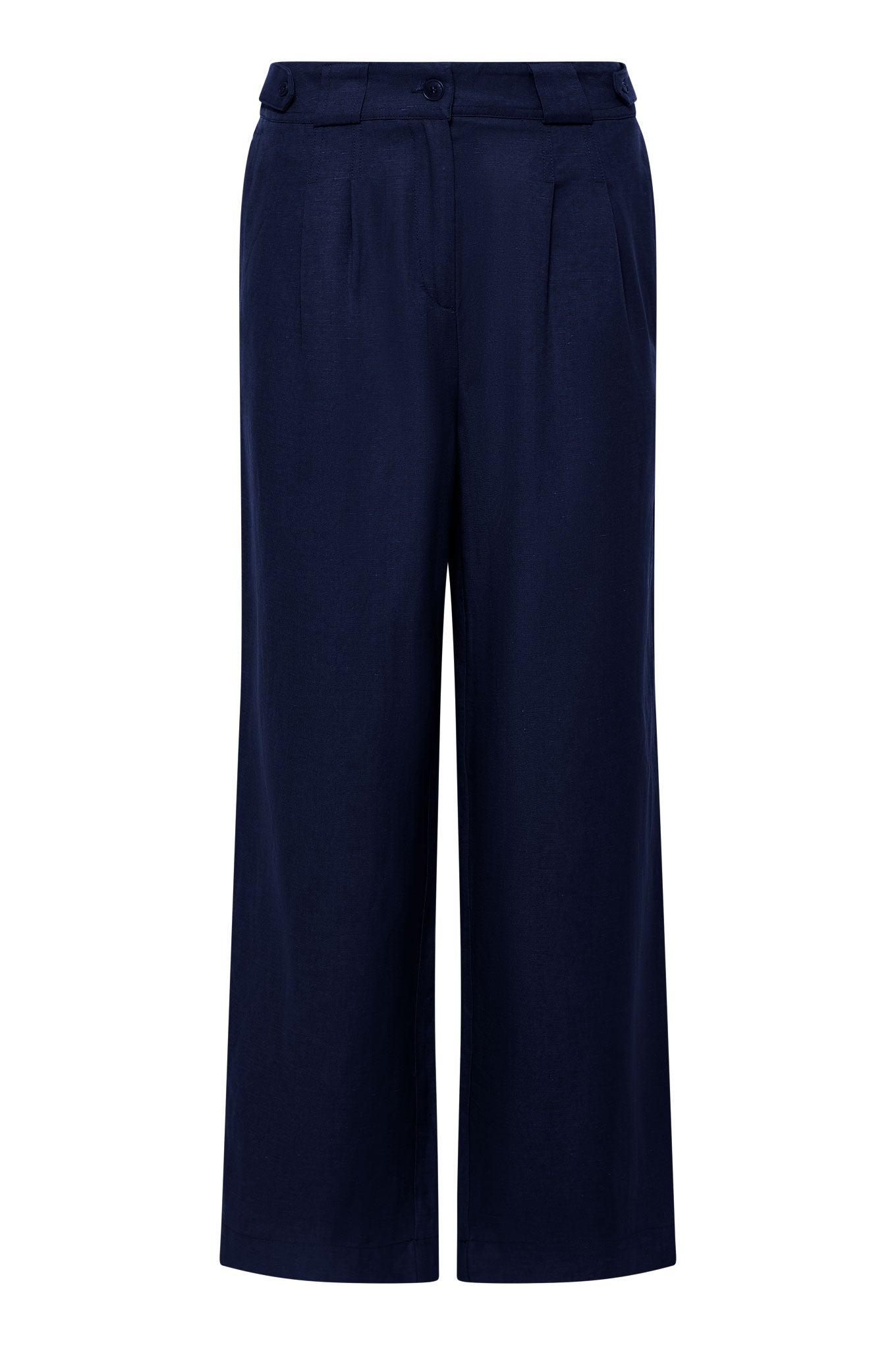 MIRA - Tencel Linen Trouser Navy
