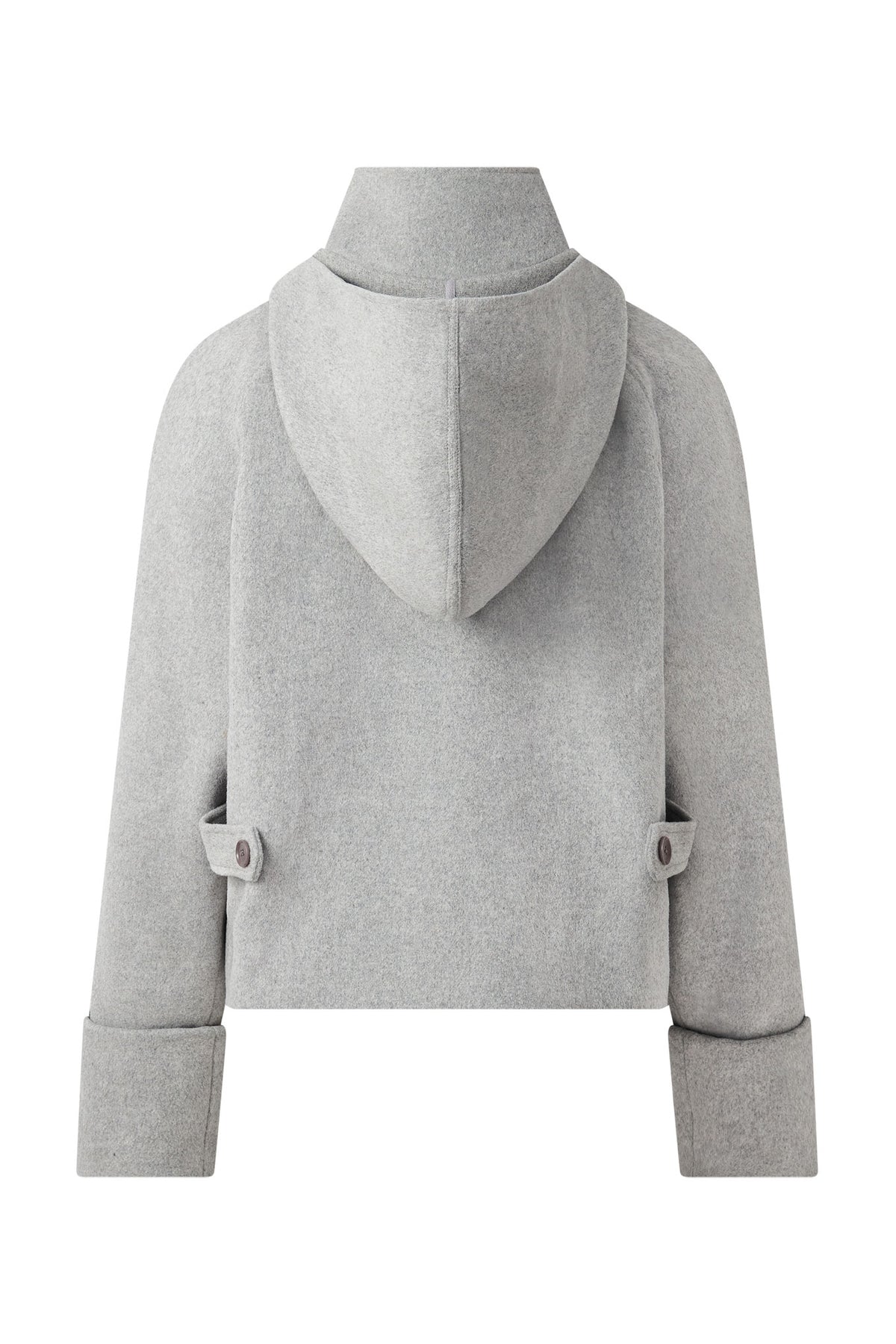 WICKER Recycled Wool Poly Coat - Grey