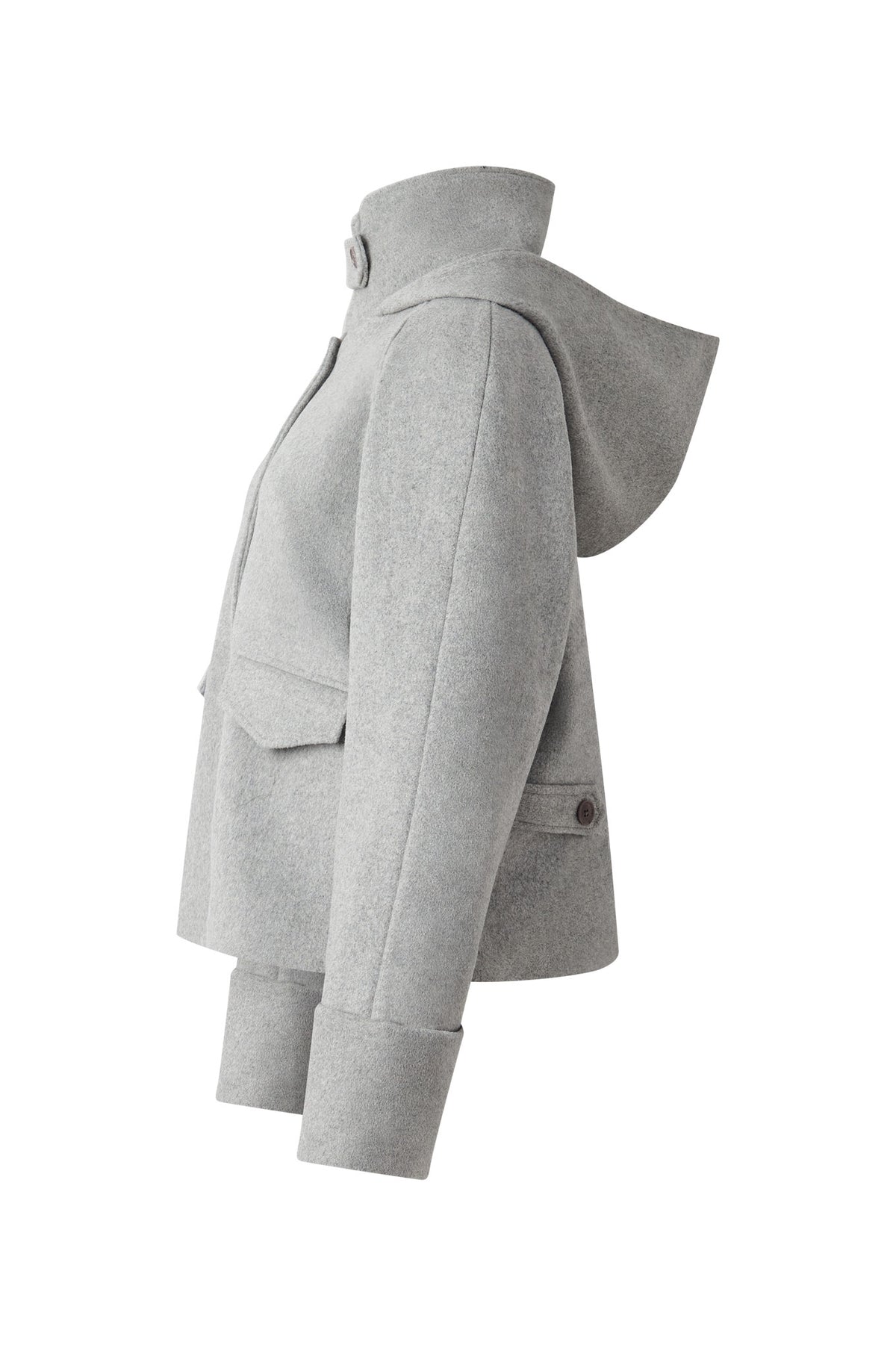 WICKER Recycled Wool Poly Coat - Grey
